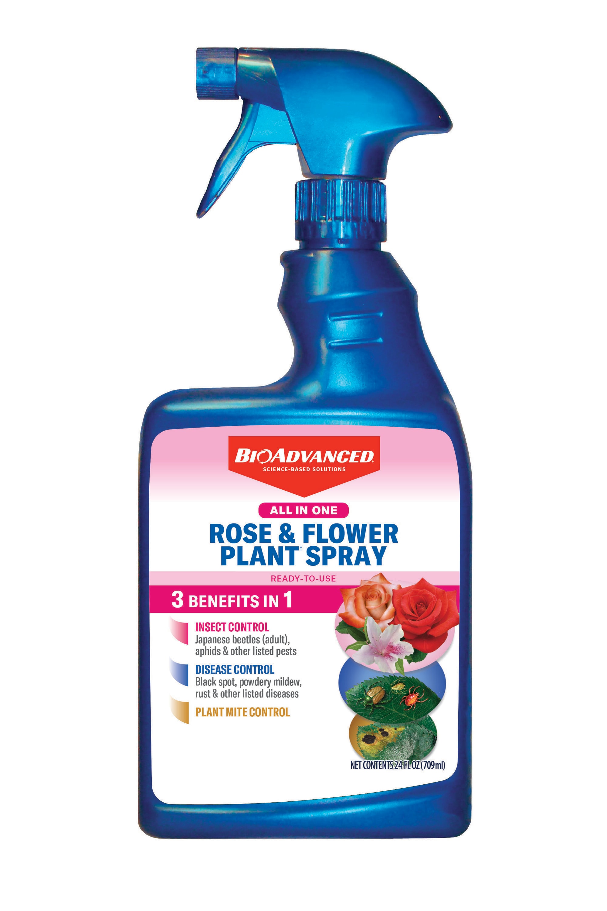 BioAdvanced 820156 1-fl oz All in One Rose and Flower Plant Spray Disease Control
