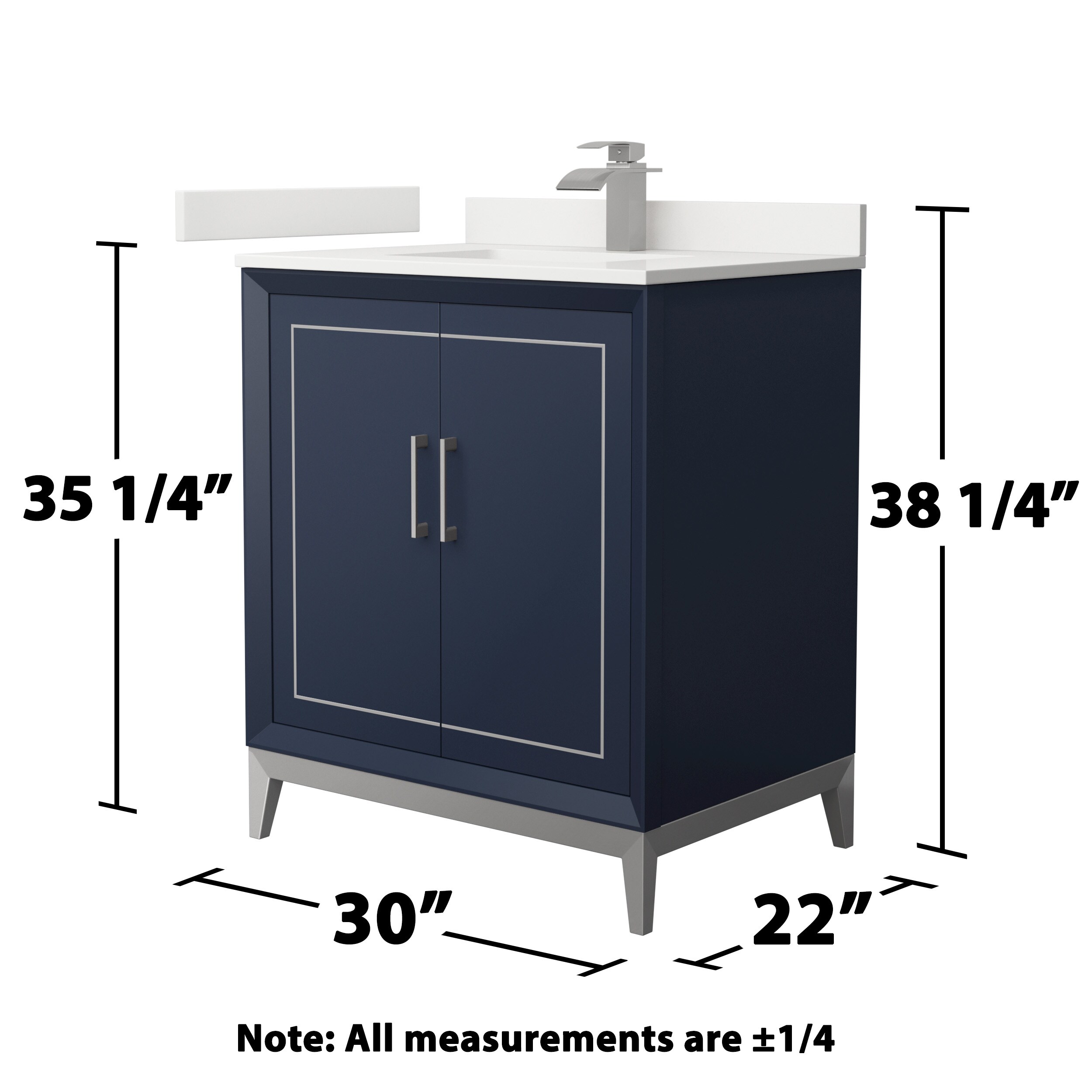 Wyndham Collection WCH515130SBNWQUNSMXX Bath-Vanity-Combo - View #6