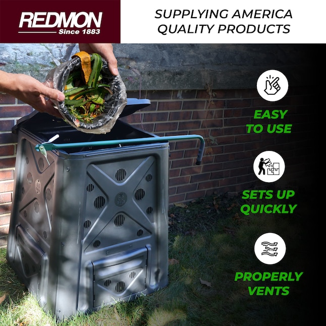 Redmon 65-Gallon Stationary Bin Composter Redmon 65-Gallon Stationary Bin Composter