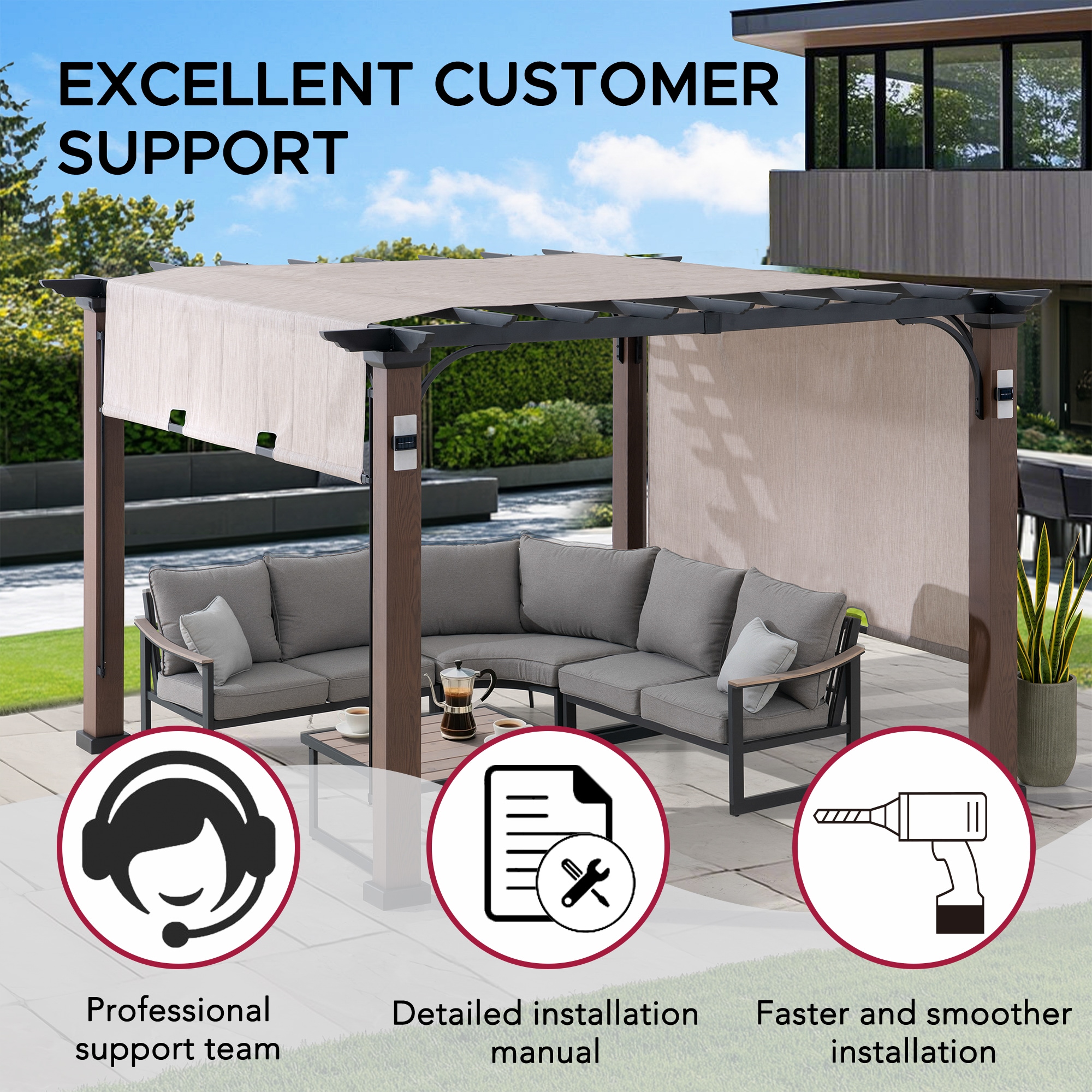 Sunjoy A106005940 Pergolas-2 - View #9