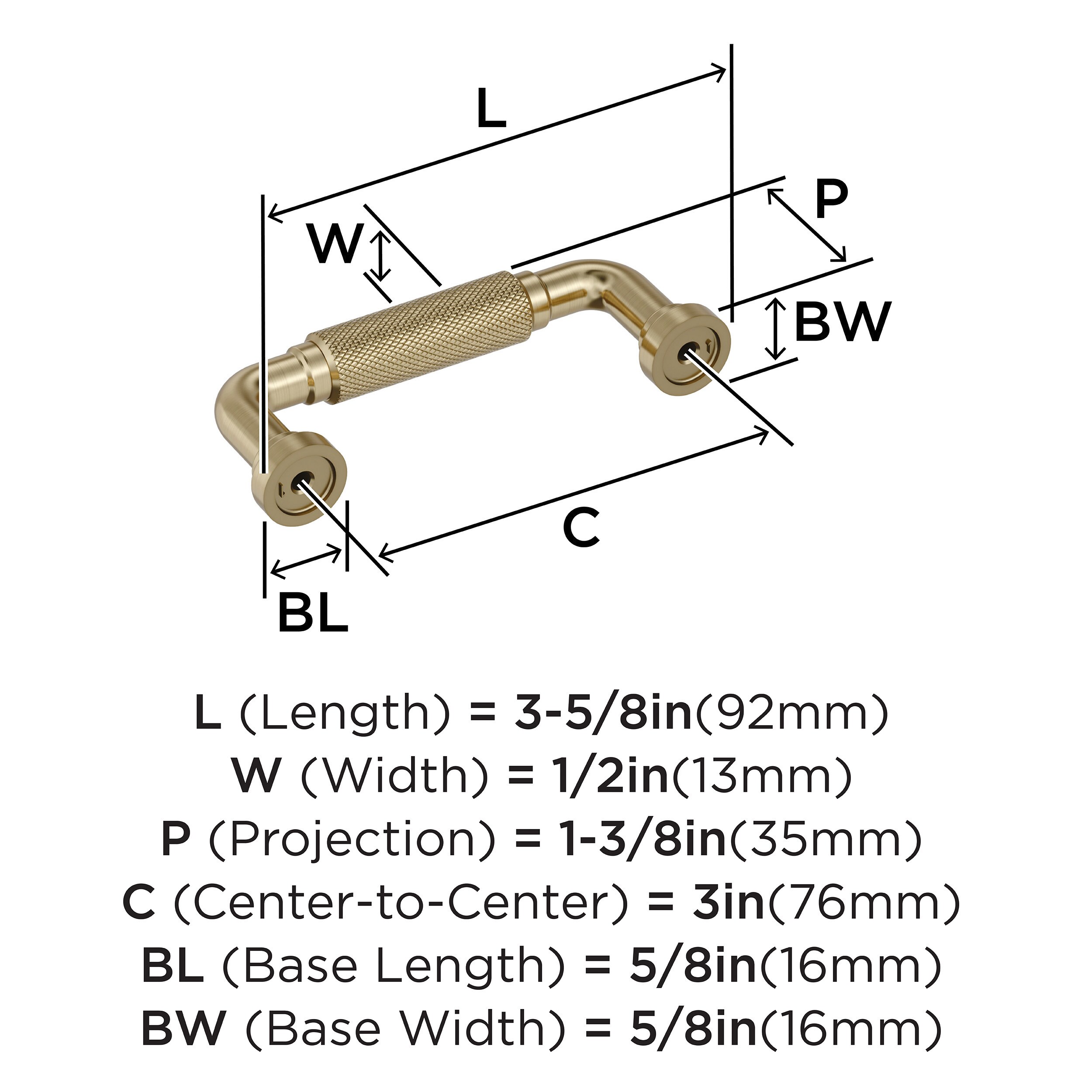 Amerock BP37681BBZ Cabinet-Pulls - View #4