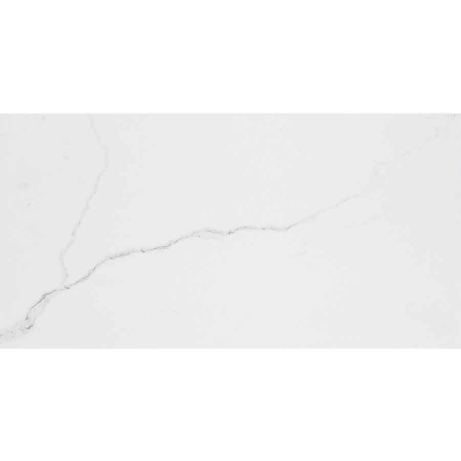 Calacatta White 12-in x 24-in Glazed Porcelain Floor and Wall Tile (1.94-sq. ft/ Carton) | - Lowe's 1095291