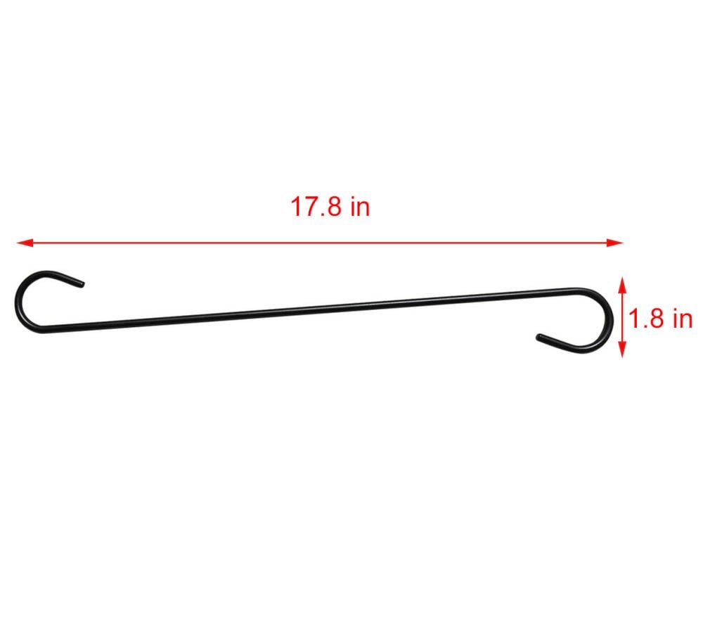 Style Selections 17.8-in Black Steel Basic Plant Hook(s) in the