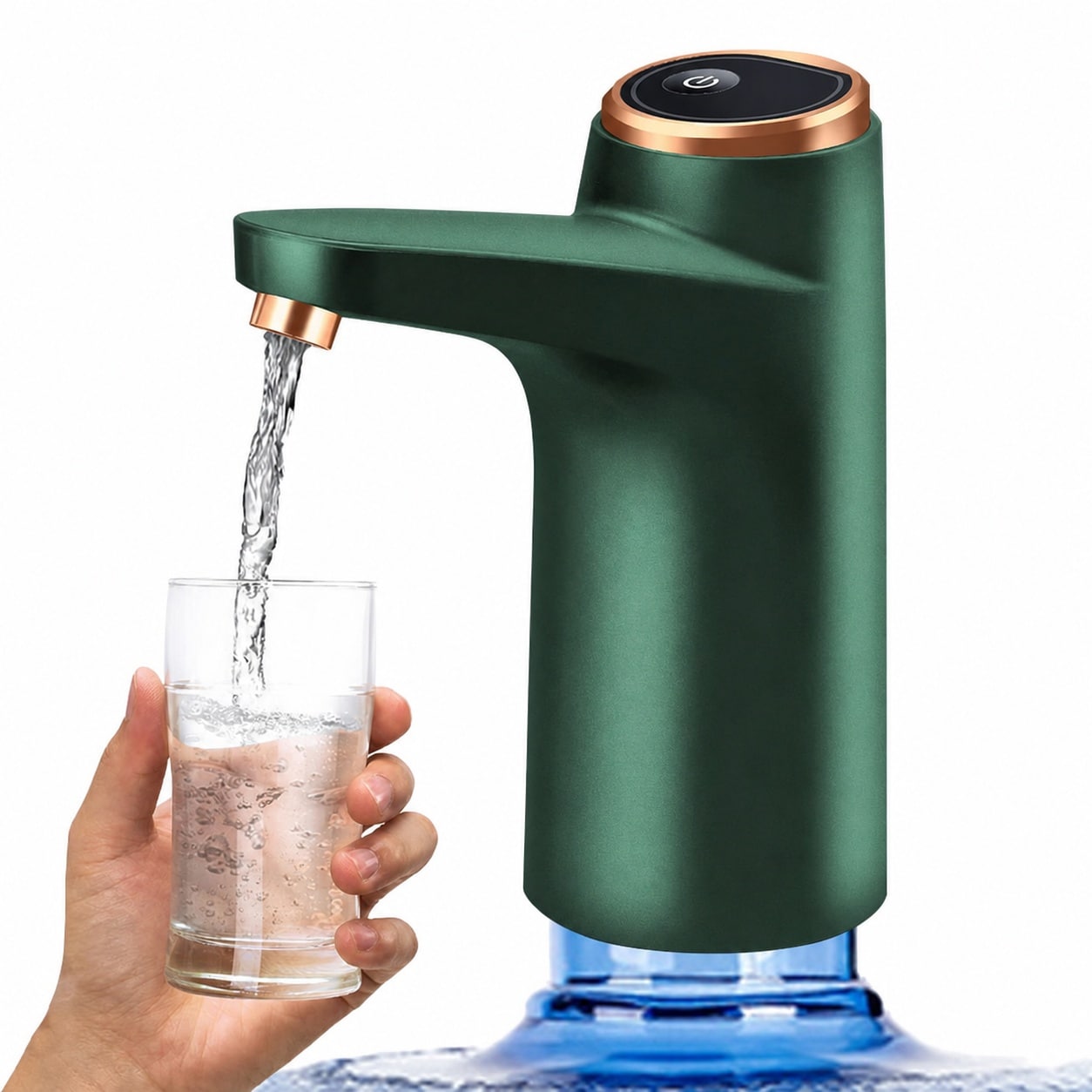 Anqtovp  5 Gallon Water Bottle Dispenser Pump System USB Charging Automatic Electric Drinking Water Pump Portable for Home Office Kitchen Travel