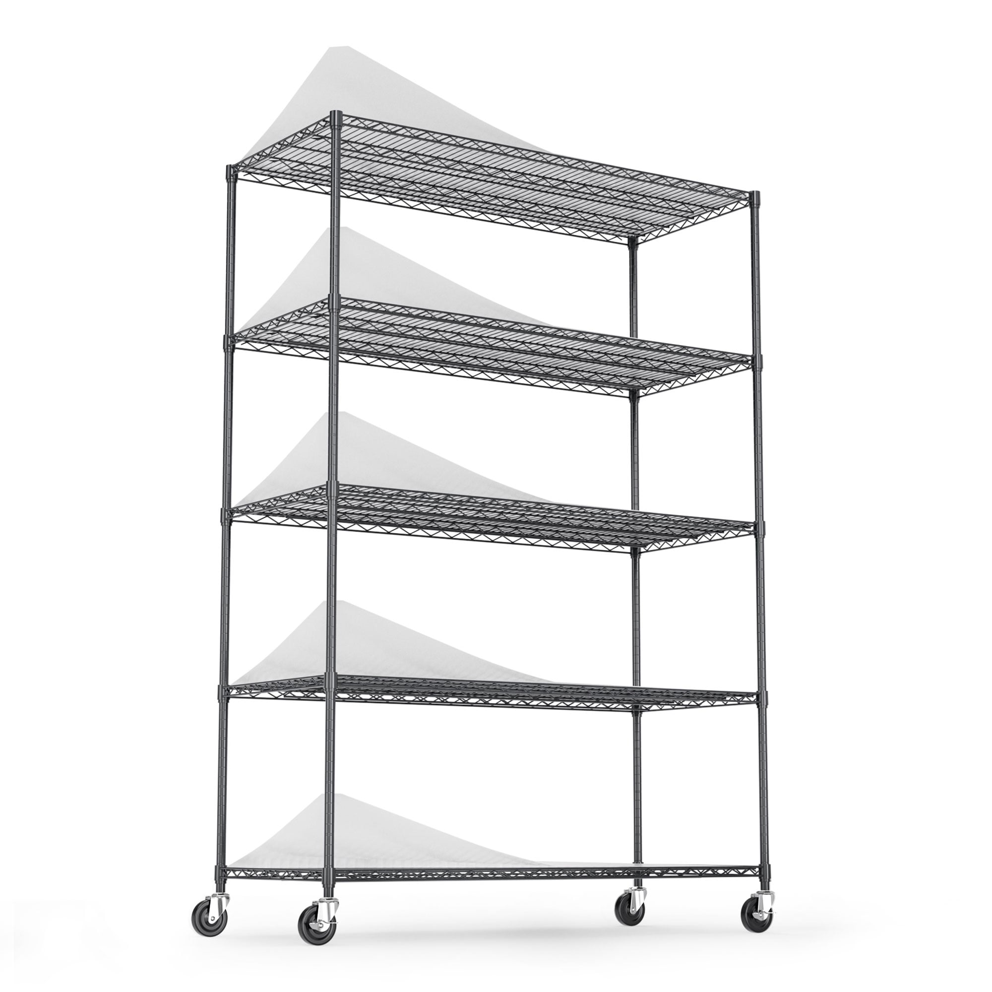 Gaierptone Metal Heavy Duty 5-Tier Utility Shelving Unit (48-in W 