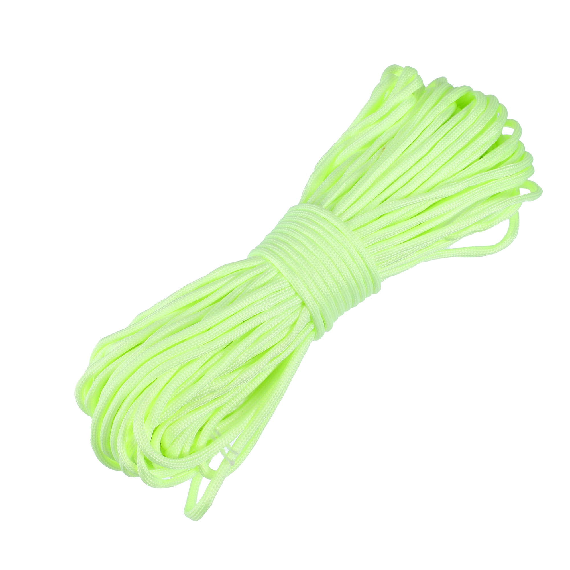 Unique Bargains Tent Rope Outdoor Camping Guylines Ropes 7 Core 4mm Paracord 31m Safety Rope for Hiking Backpacking Survival Gear Luminous Style Green #S26012200UX1690