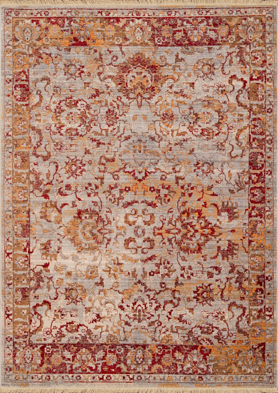 United Weavers Of America 1950 10735 1013 Monaco 10 x 13 Garnet Indoor Border Oriental Area Rug