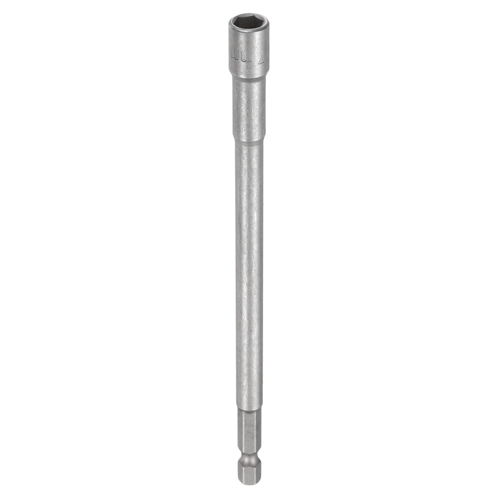 Harfington Nut Driver Drill Bit 7mm Metric Impact Socket 1/4 Inch Hex Shank 6 Inch (150mm) Extra Long Magnetic 6-Point Sockets Quick-Change CR-V Steel Bolt Setter for Power Drill Drivers #S26030900UX3032