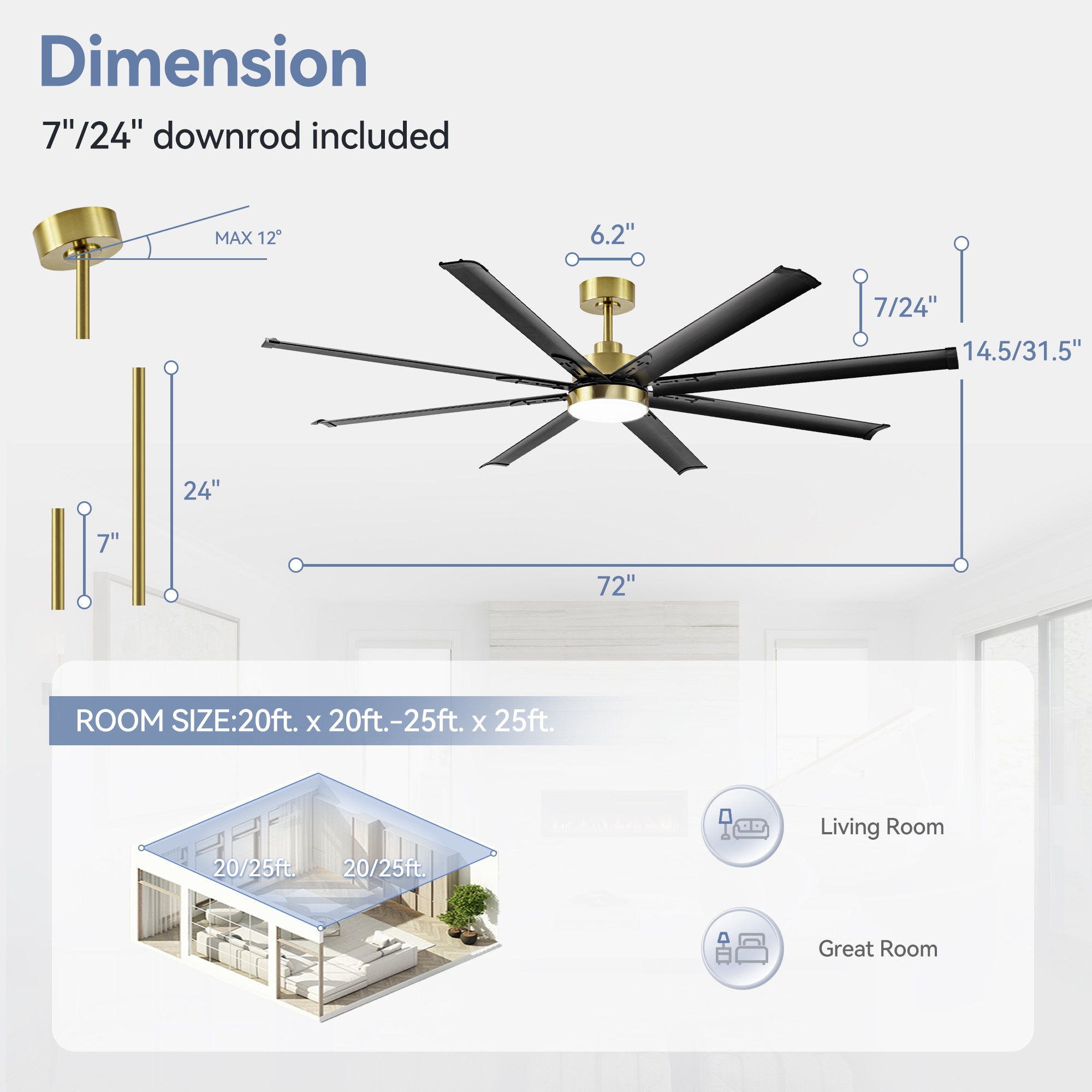 Breezary 30018-GB Ceiling-Fans - View #11