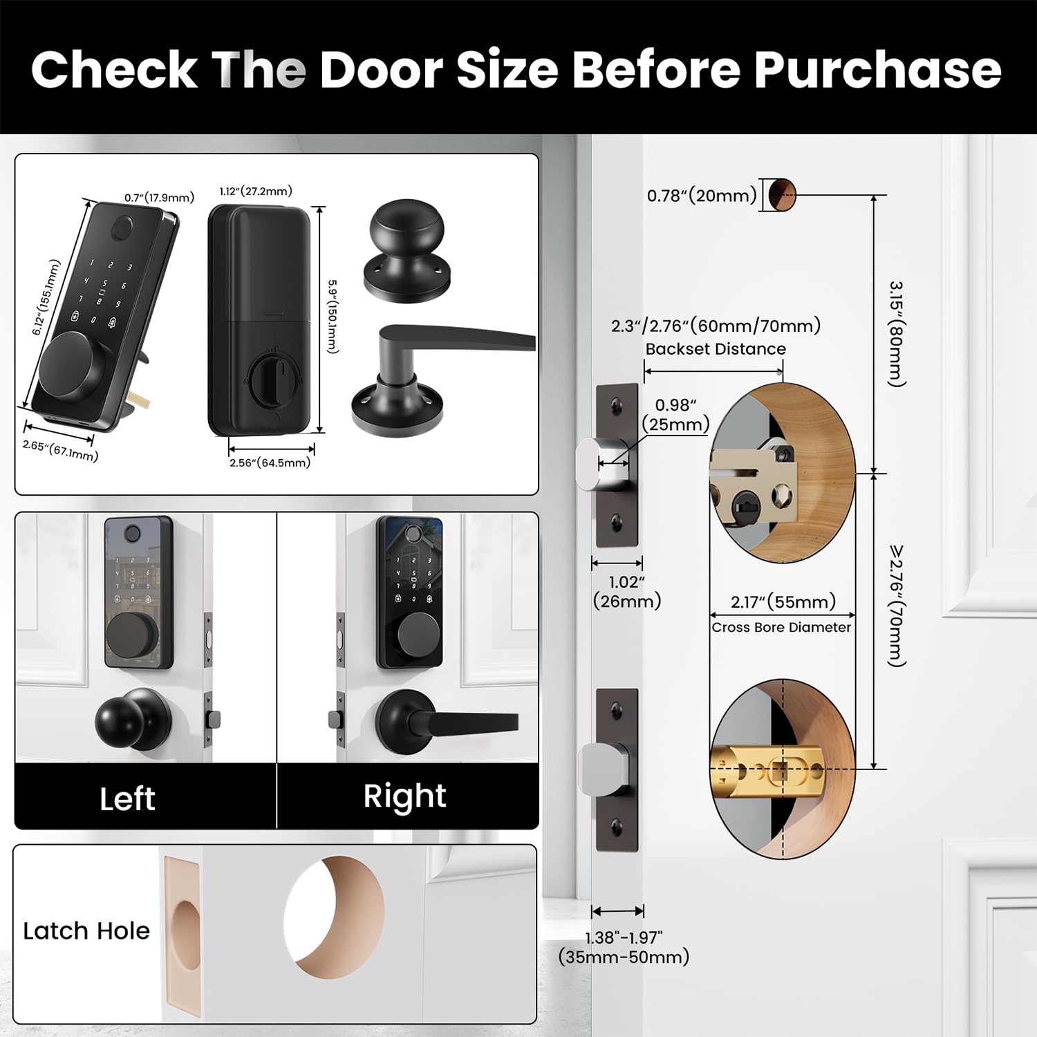 Afoxsos LAF0813F476 Electronic-Door-Locks - View #9