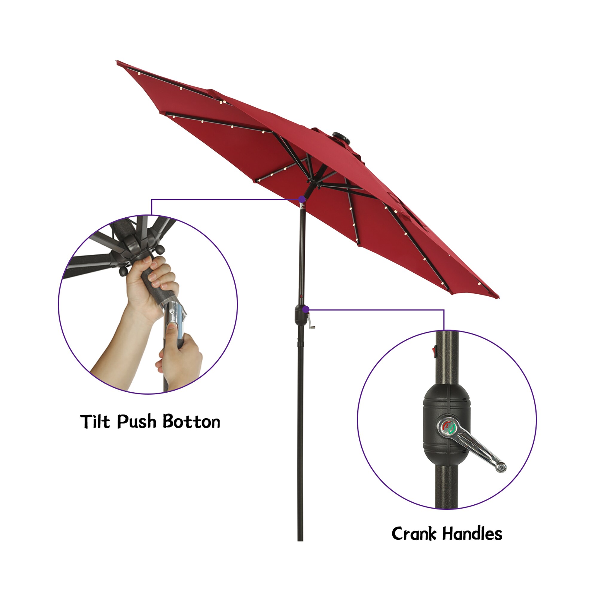 CASAINC WFSM-LED270RD Umbrellas-2 - View #7