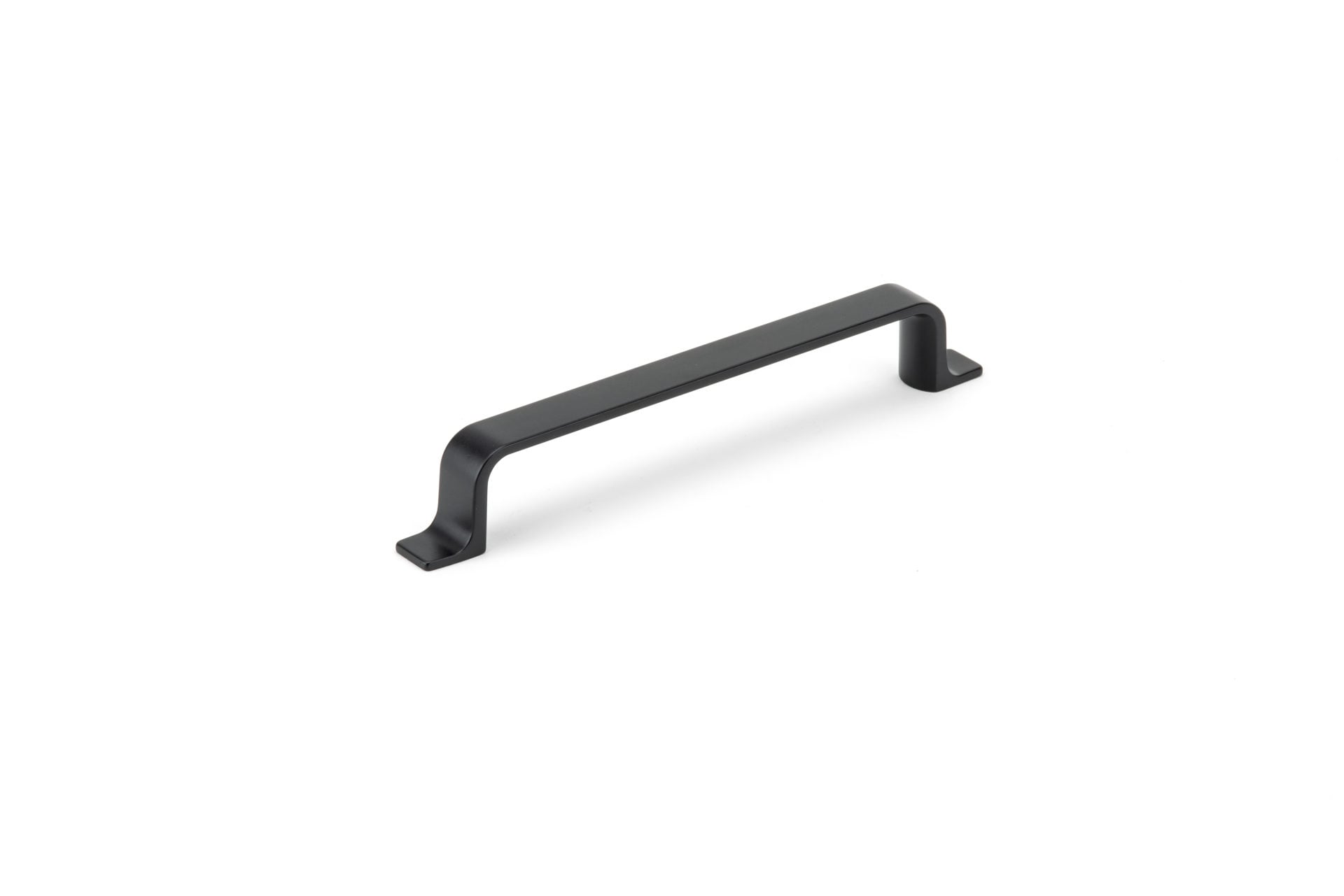 Richelieu BP52003160900 Ronda 6-5/16-in , 160mm Center to Center Matte Black Rectangular Handle