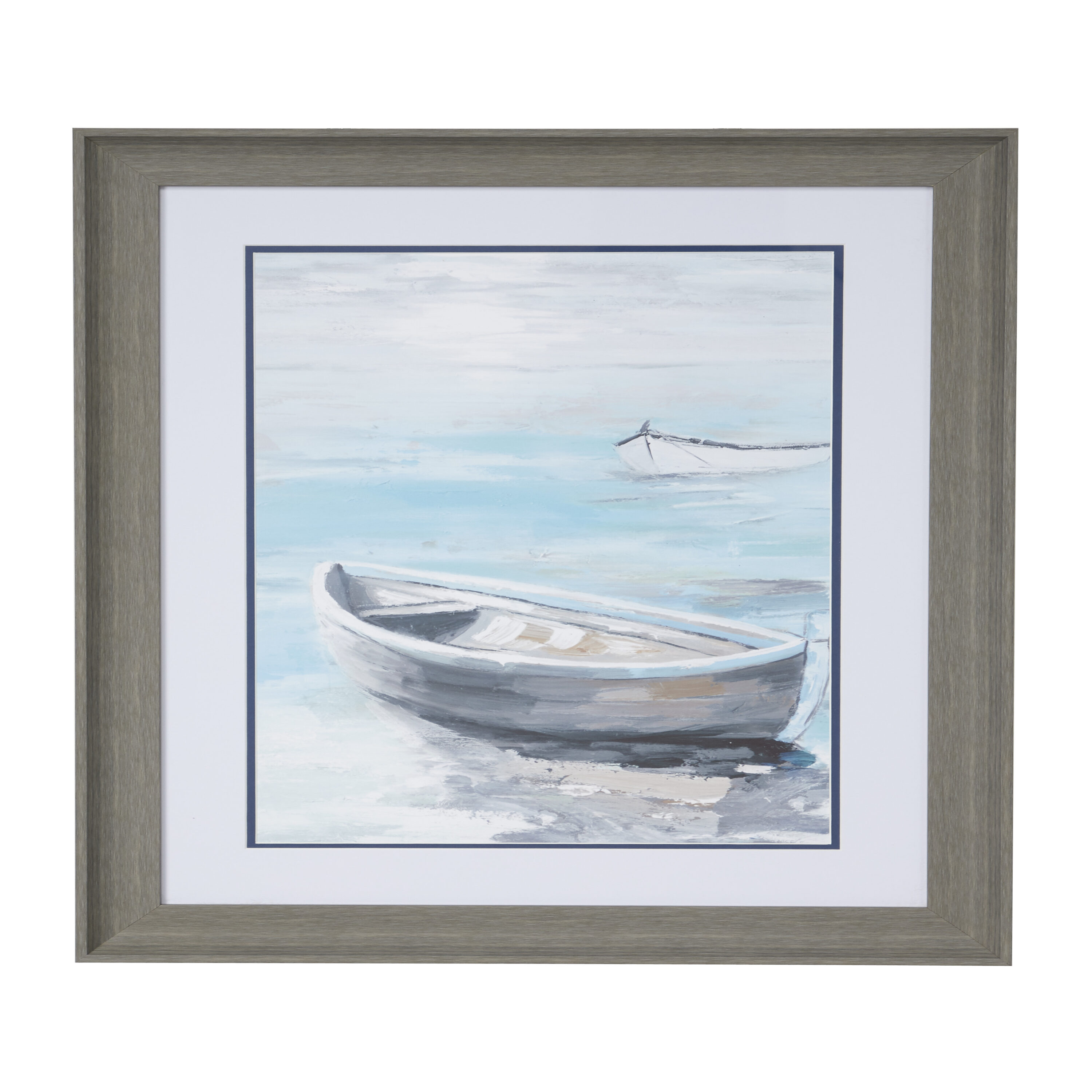 Grayson Lane Gray Wood Framed 23.5-in H x 17.5-in W Coastal Painting in the  Wall Art department at