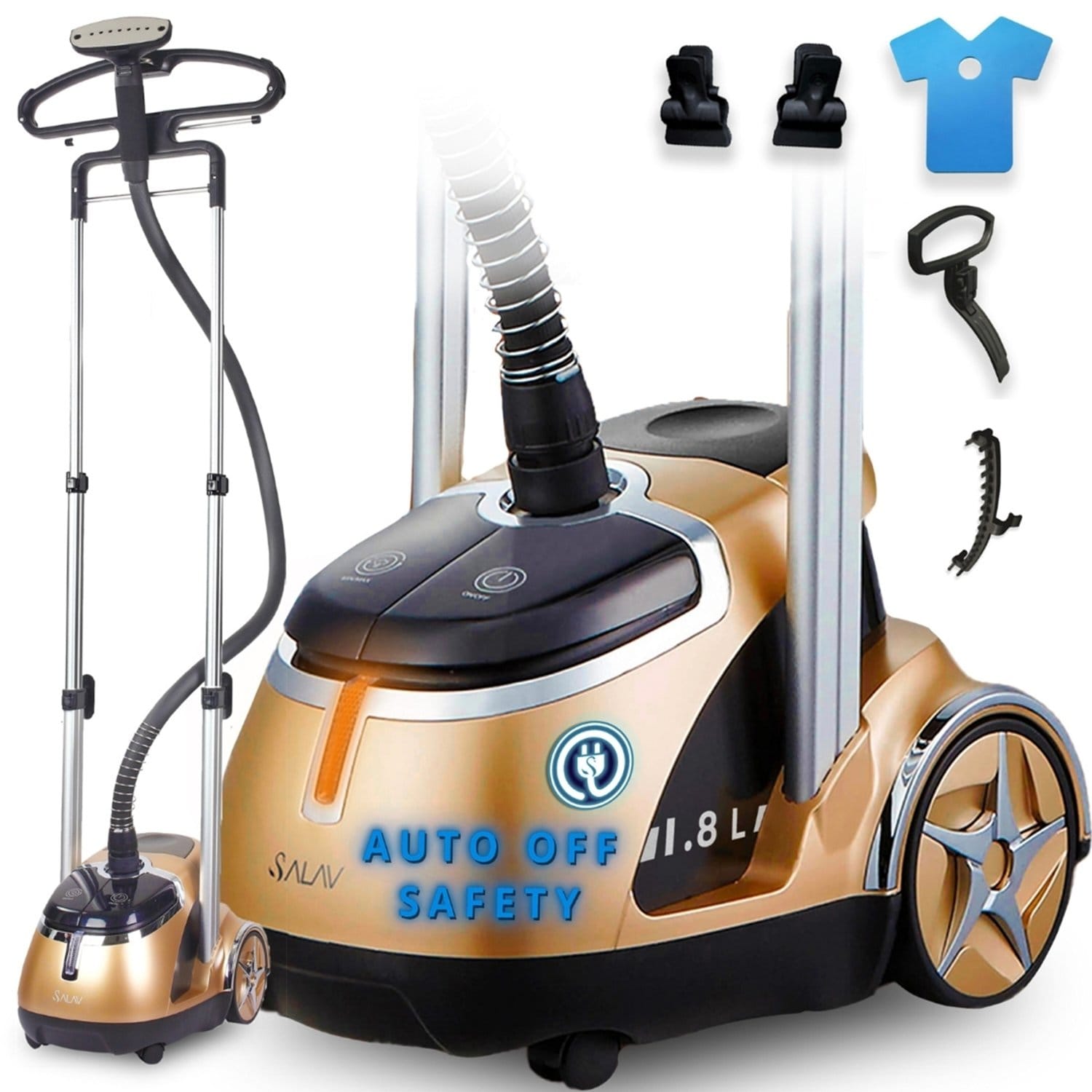 Salav Smart Gold Standing Fabric Steamer