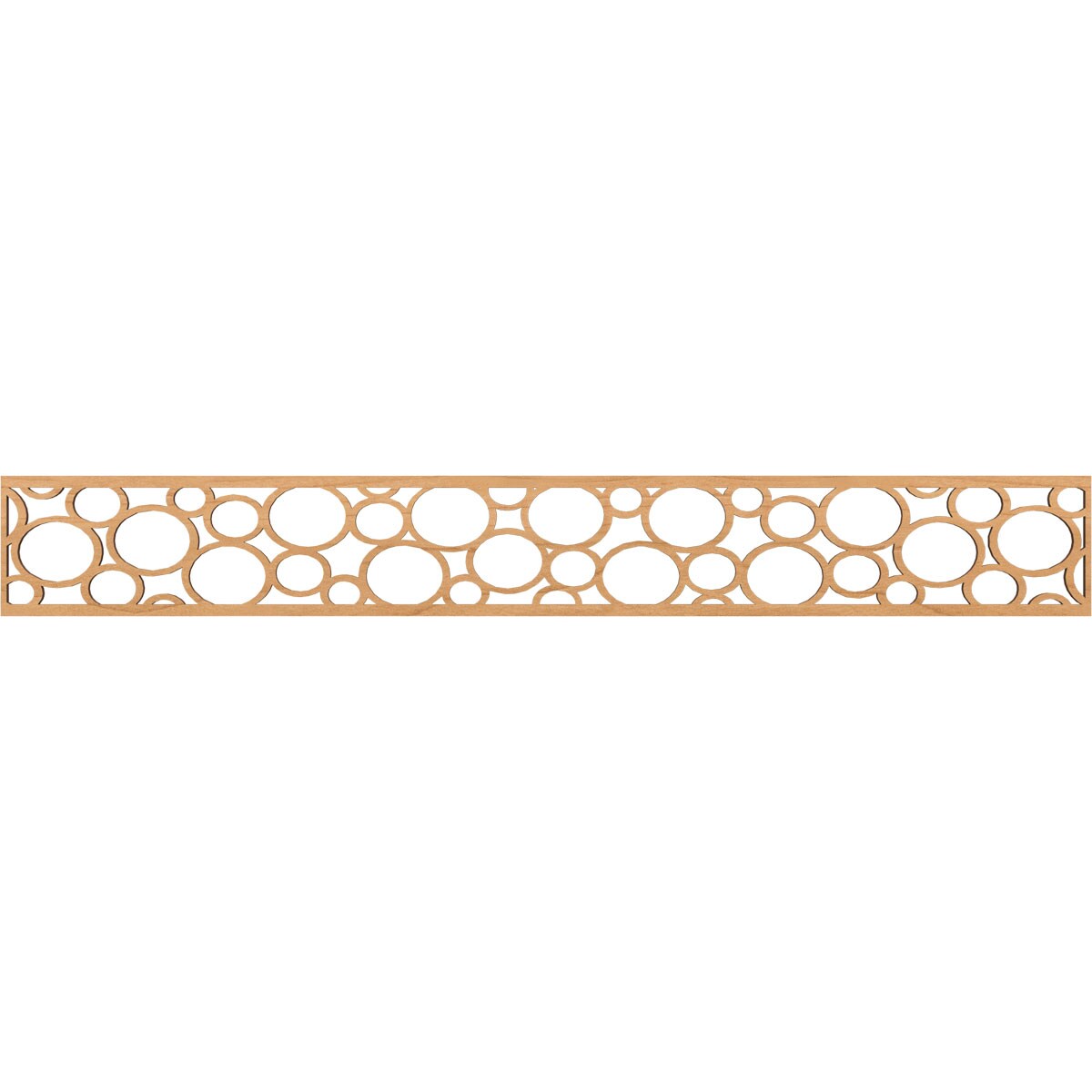 Ekena Millwork MLDA06X46HEMMA Hemingway Fretwork Flat Trim 6-in x 3.86-ft Maple Brown Unfinished 2156814 Pierced Wall Panel Moulding