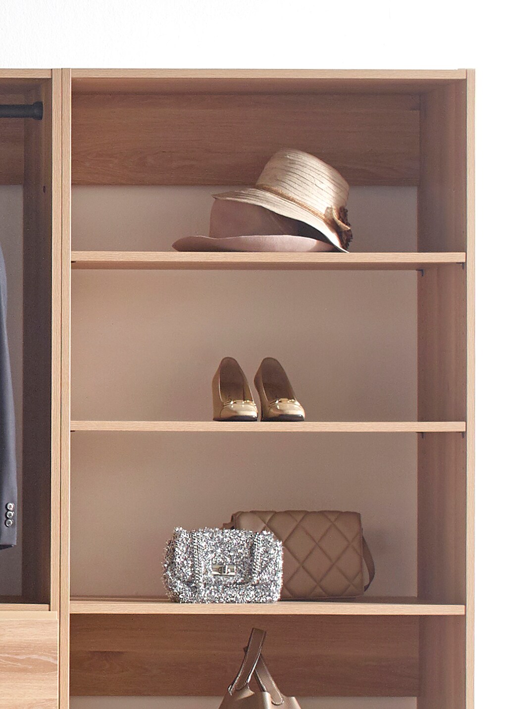 Klair Living PROSPER-ABCDE OAK Wood-Closet-Kits - View #10