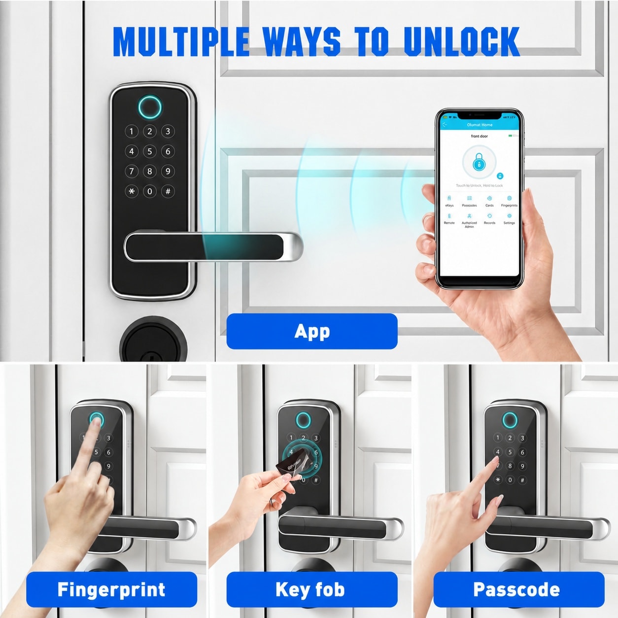 UUDULY LUU0710U104 Electronic-Door-Locks - View #2