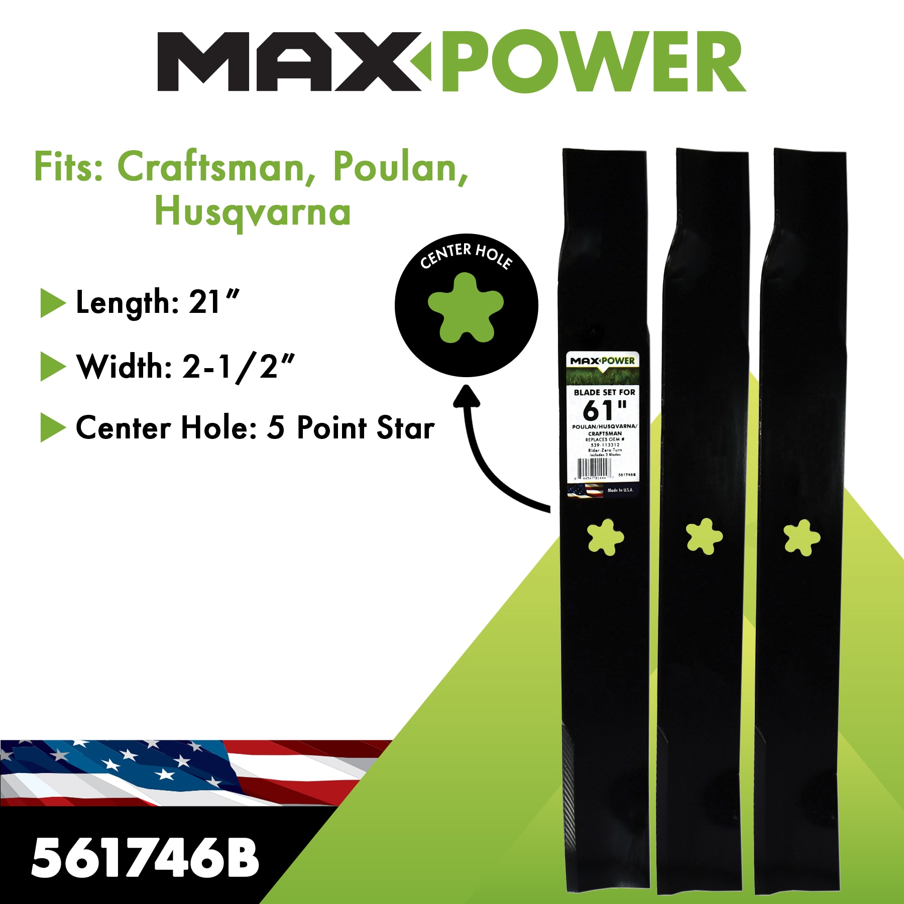 MaxPower 561746B Ope-Mower-Blades - View #2