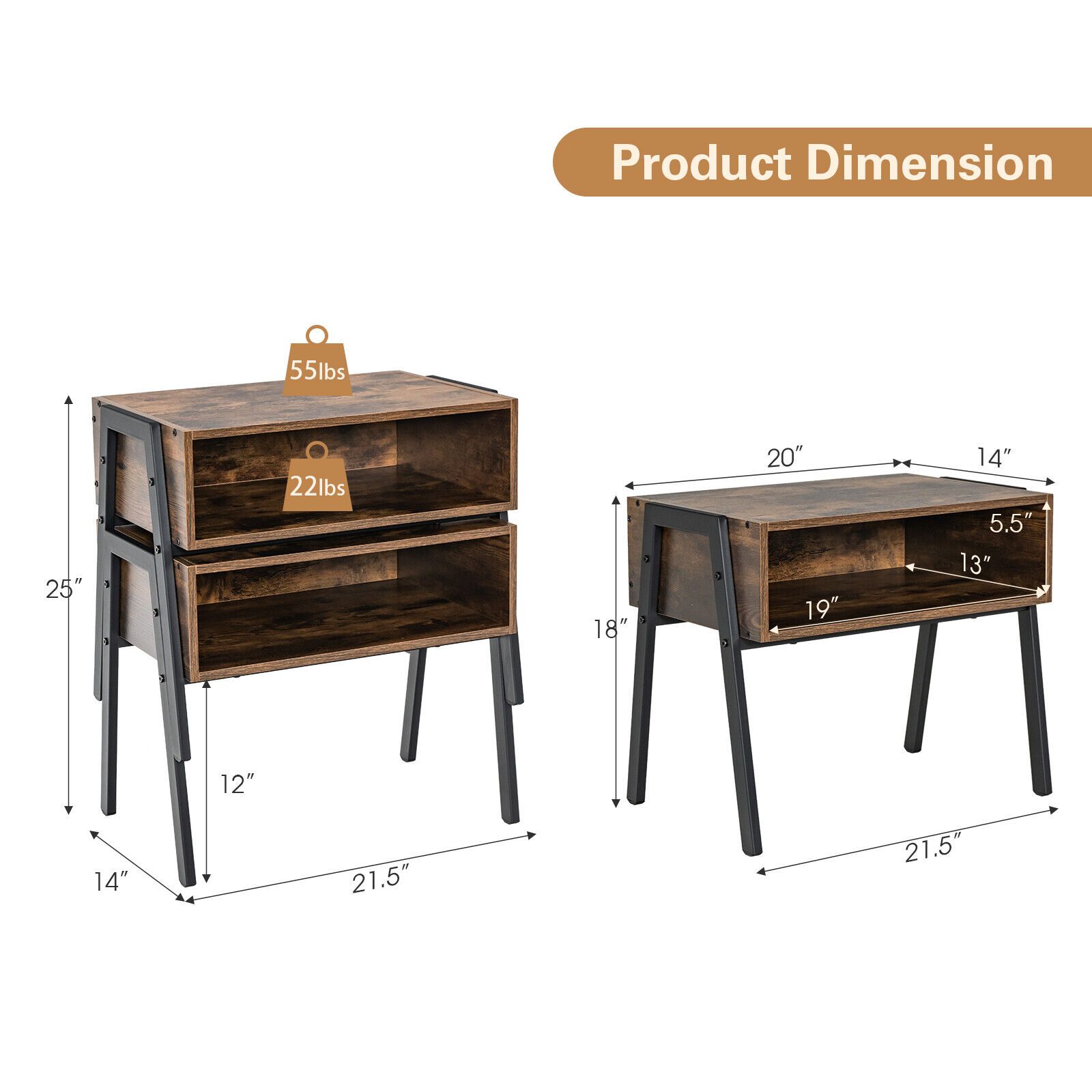 Slickblue D-CO-1-FC54501VJ nightstands - View #3