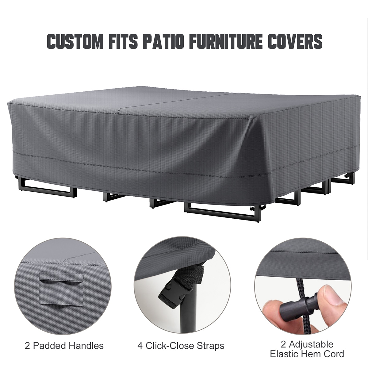 Rilyson FSCRGY1003 Patio-Furniture-Covers - View #8