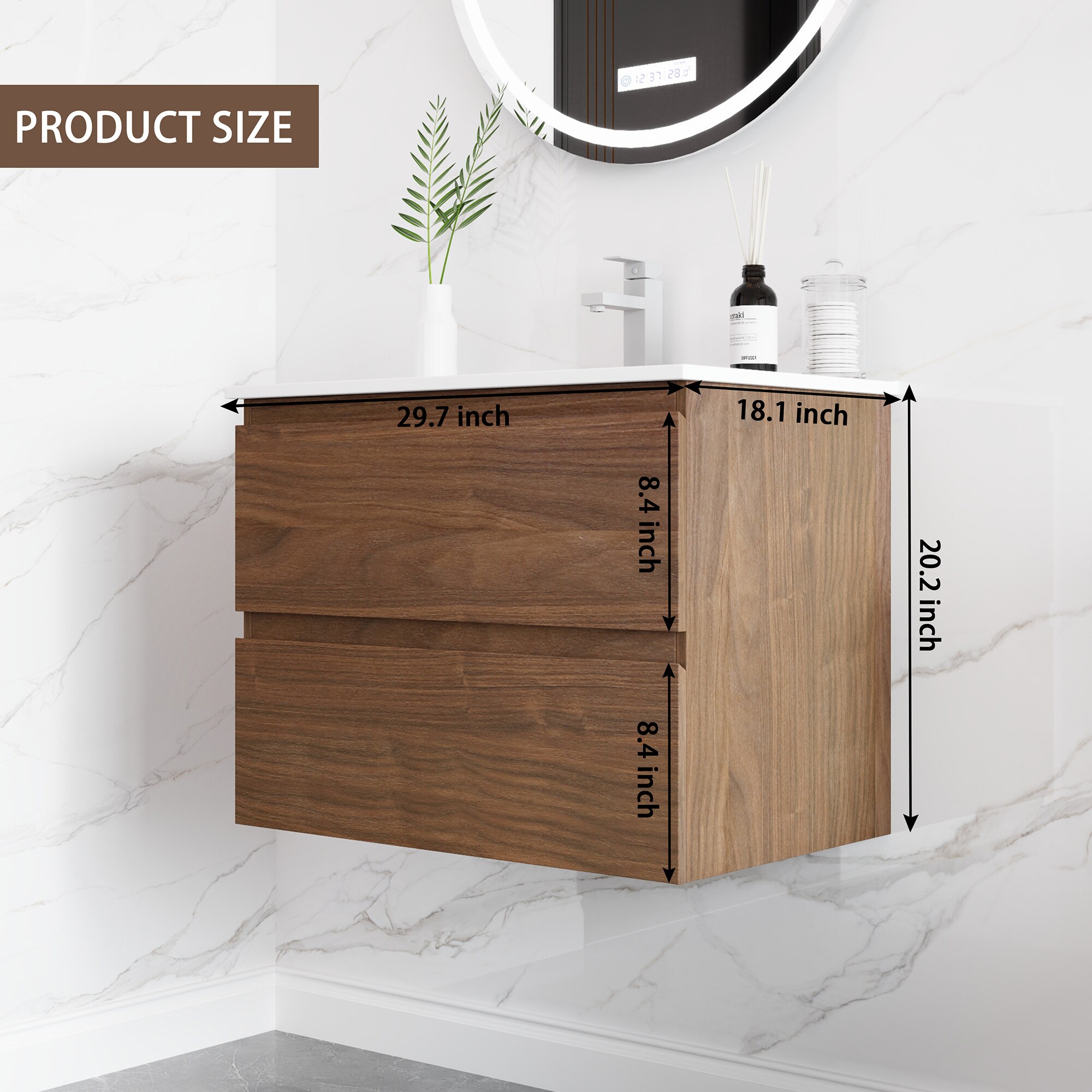 Forclover QNM-0730-MGG Bath-Vanity-Combo - View #4