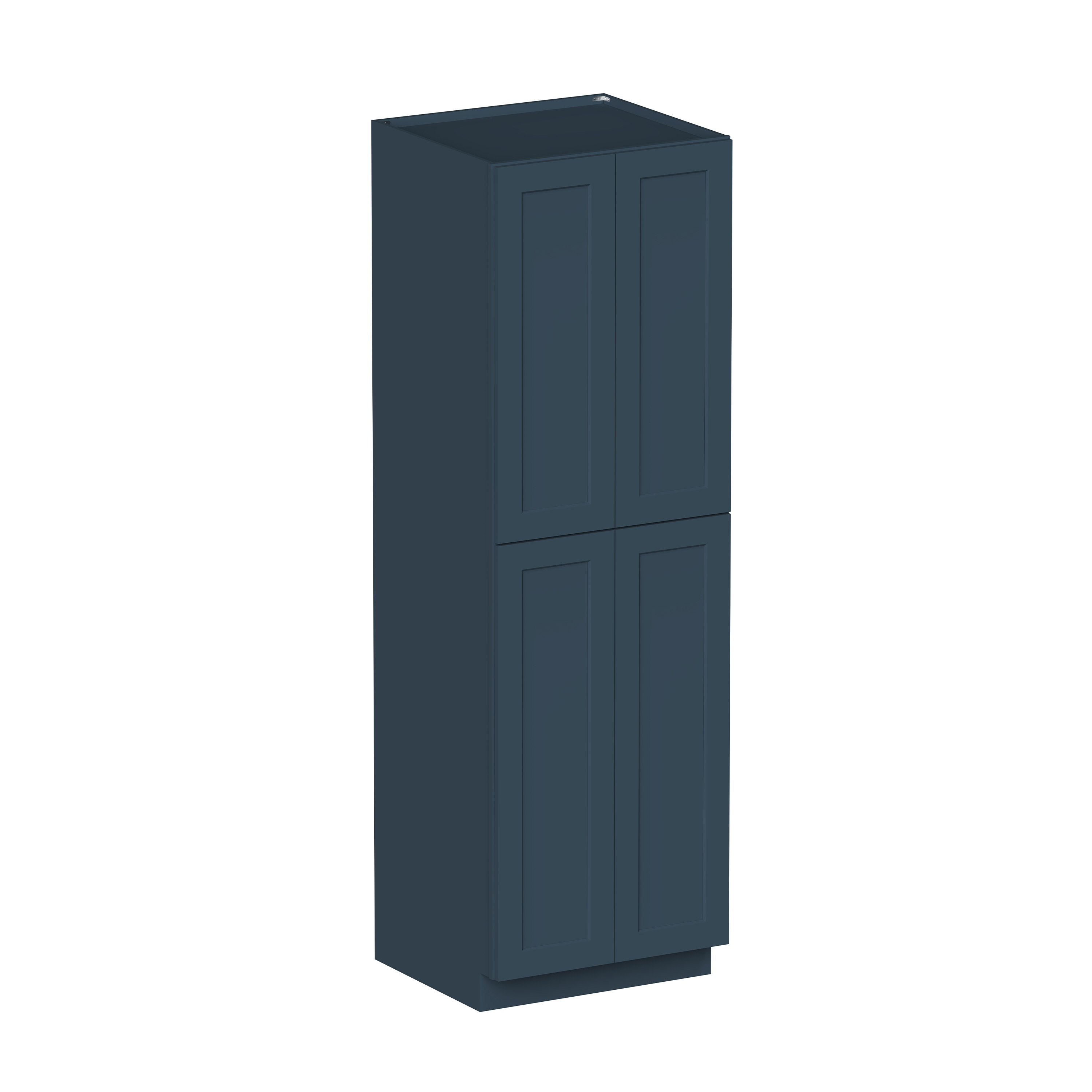 CASAINC 30 in. W x 27 in. D x 96 in. H Plywood Ready to Assemble Tall Pantry Kitchen Cabinet in Navy Blue with Full Door