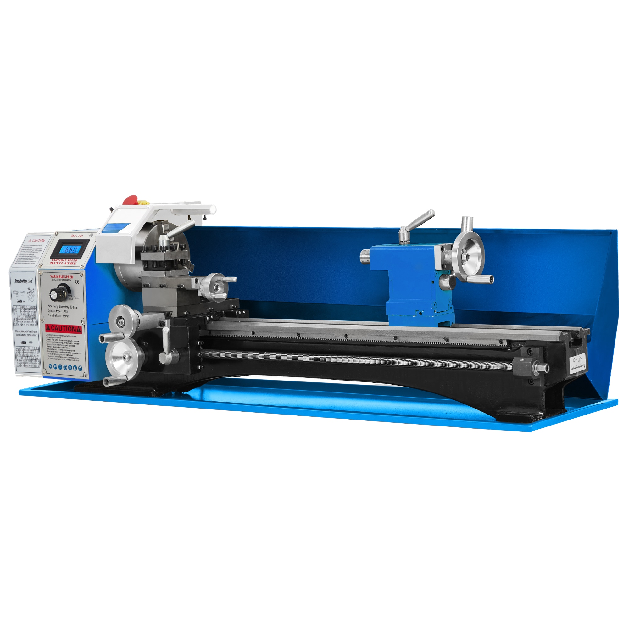 Garvee 8 Inch x 30 Inch Variable Speed Mini Metal Lathe 750W 0 2500 RPM Benchtop Lathe Machine with 5 Inch 3 Jaw Chuck and Metal Gears