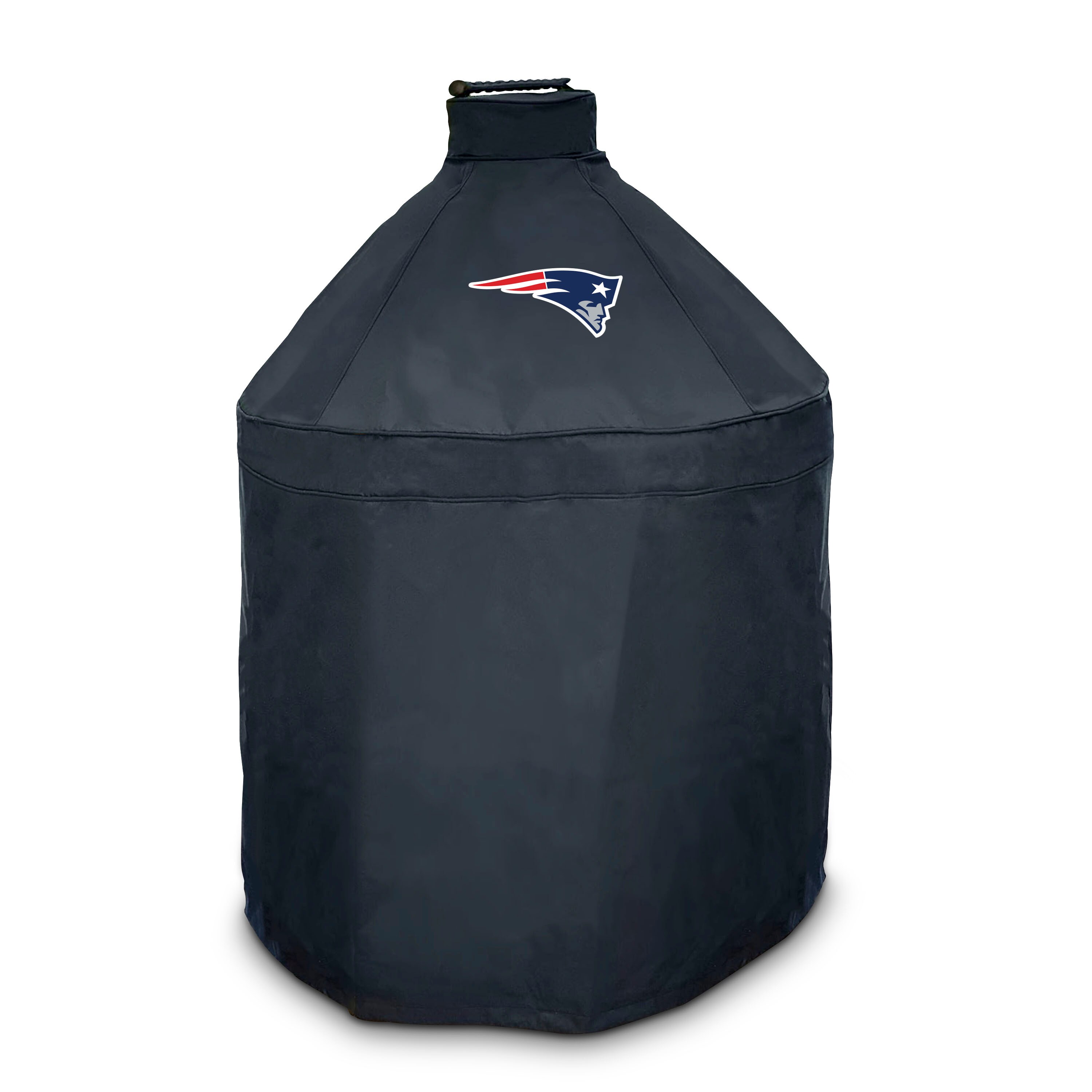 FANMATS 42773 New England Patriots NFL Kamado Grill Cover 27-Inches W x 40-Inches H Black Kamado grill Cover