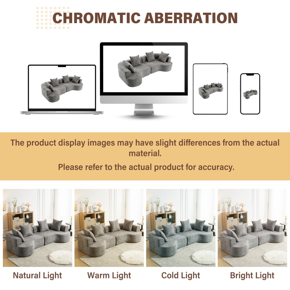 DYHOME HKSFBYH-GY Sofas-Loveseats - View #11