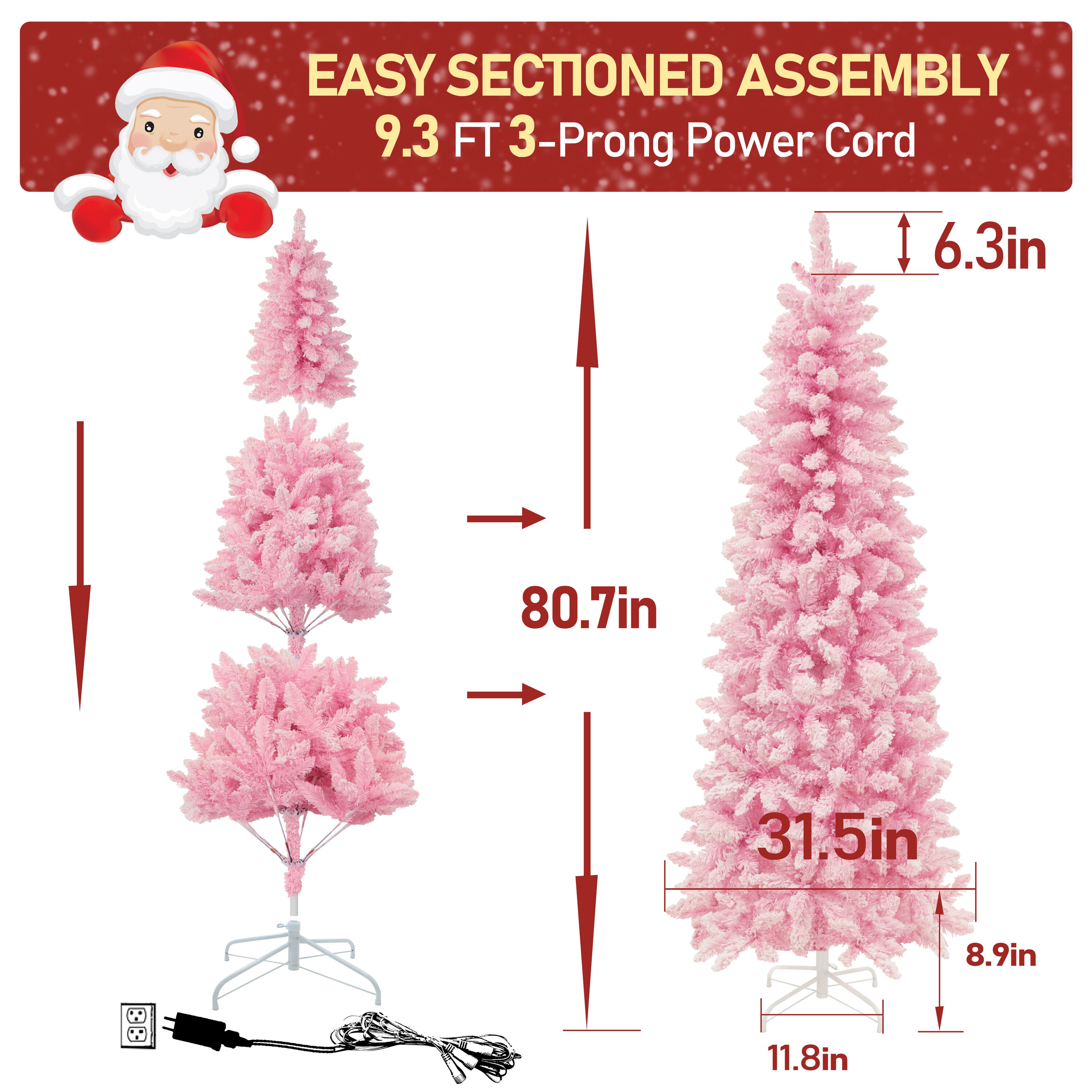 VEIKOUS HP1001-18PK-5 Artificial-Christmas-Trees - View #3