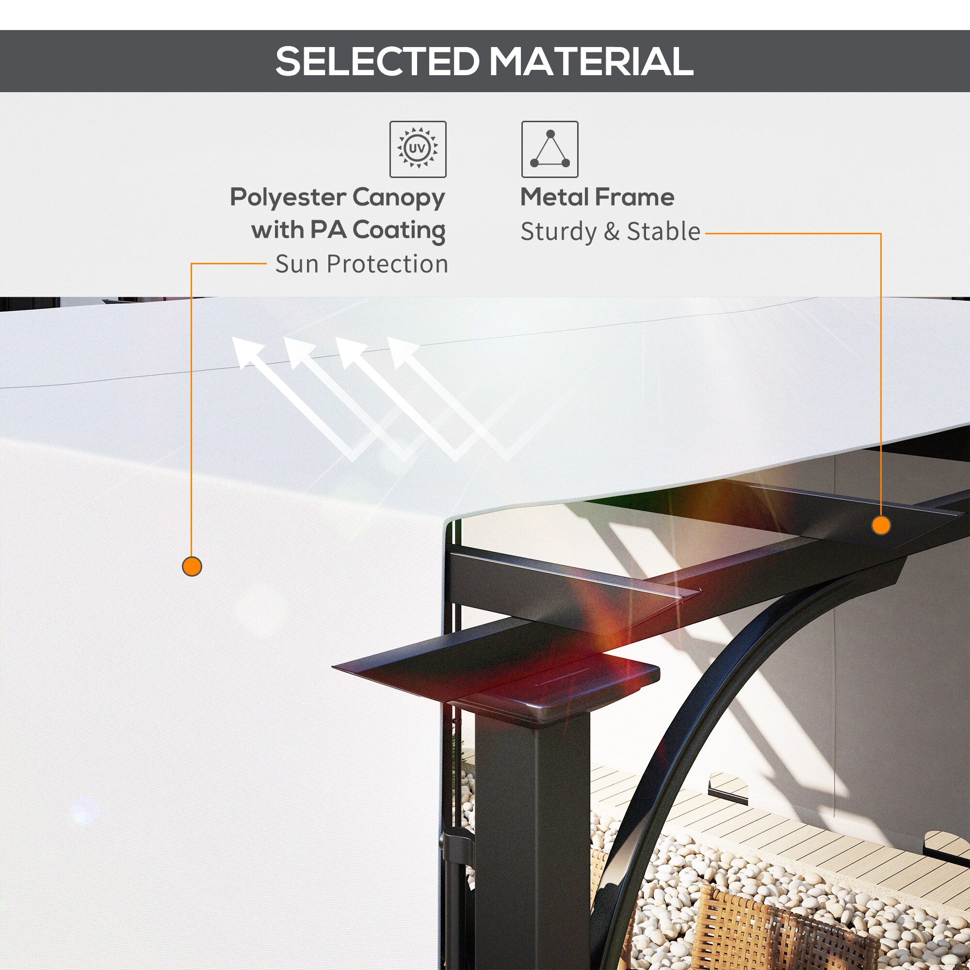Outsunny 84C-282WT Wood-Resin-Gazebos - View #9
