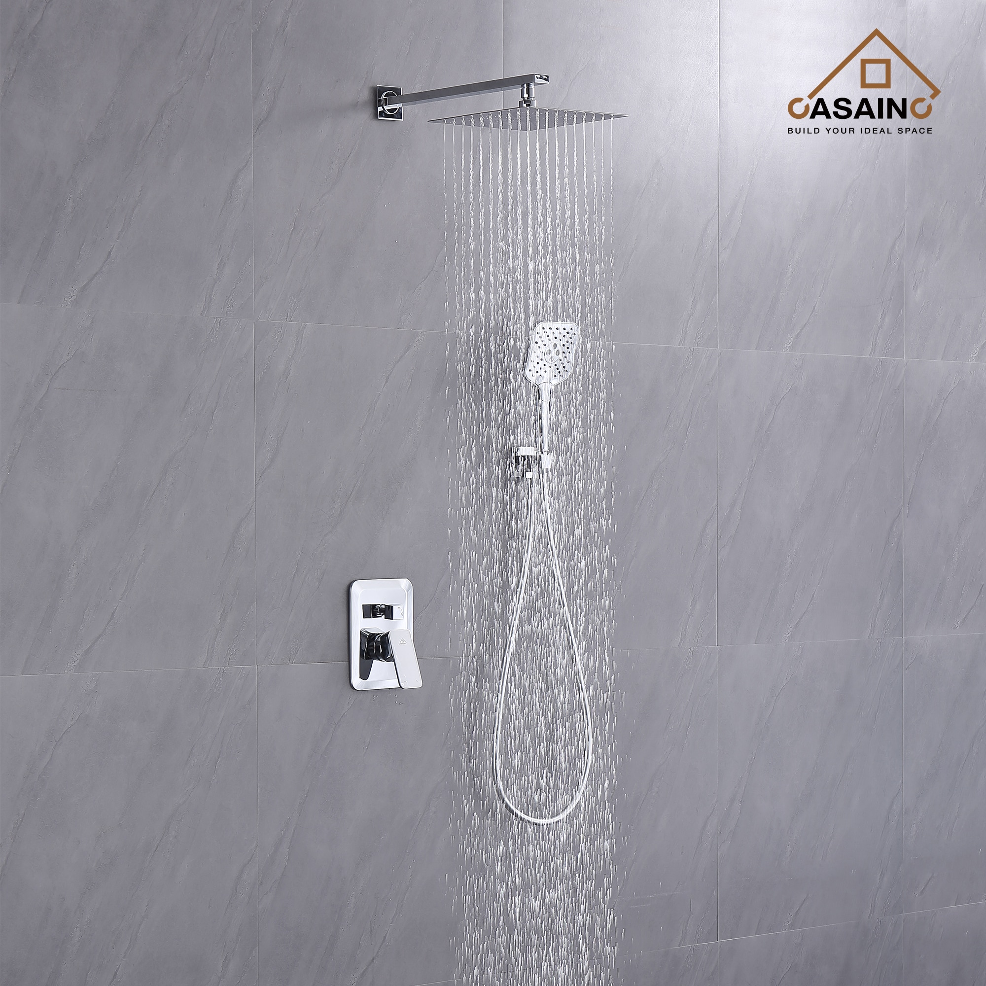 CASAINC CS3952-MB Showerhead-Bar-Panels - View #2