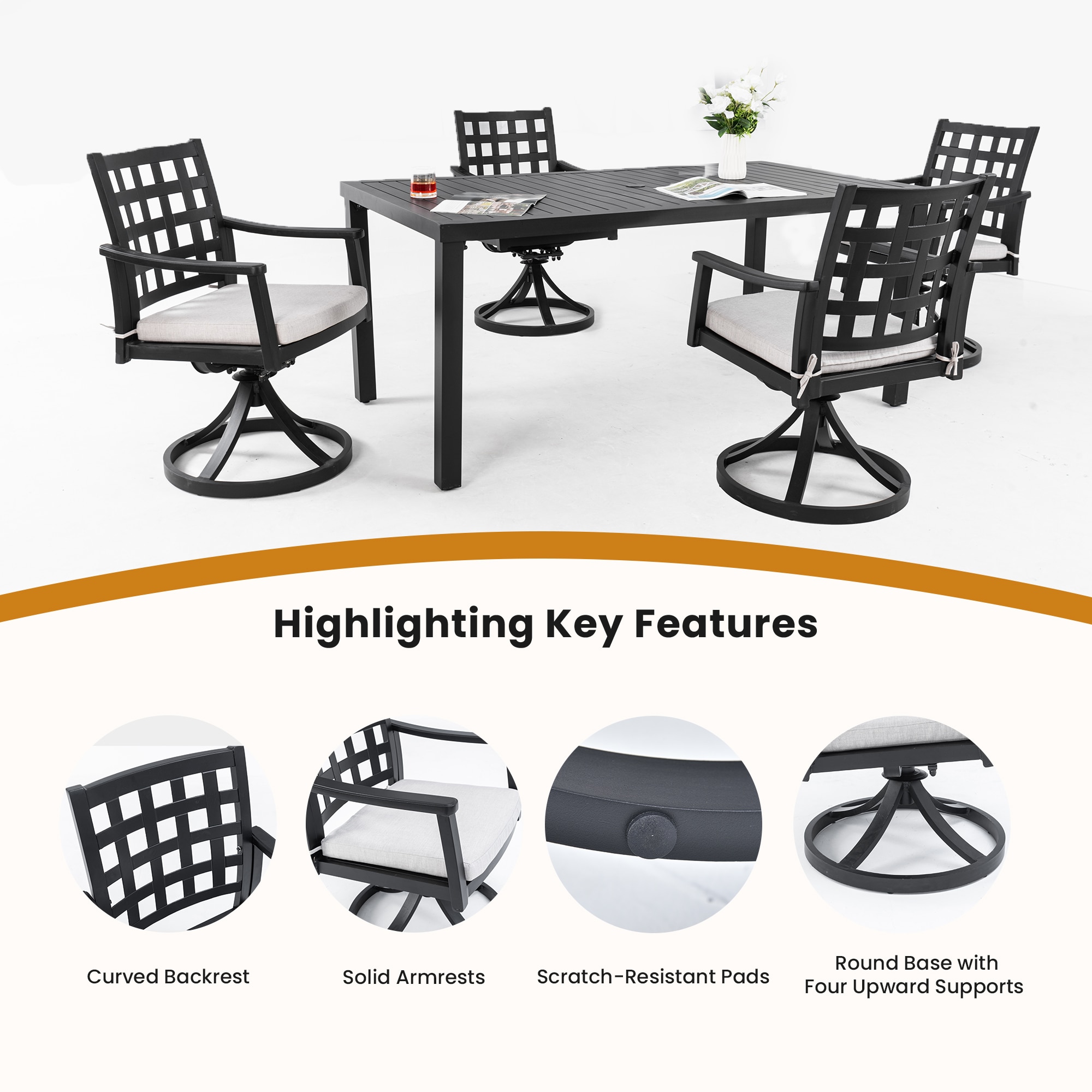 GDFStudio 337170 Patio-Dining-Sets - View #2