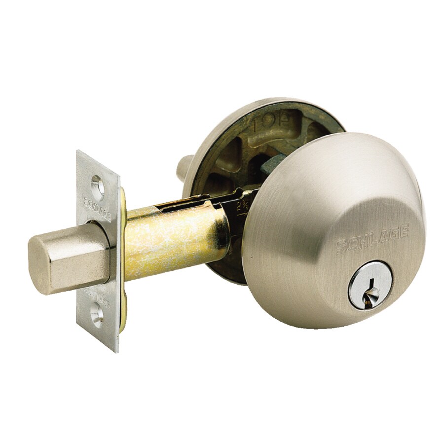 Schlage Satin Nickel Key Control Deadbolt At Lowes.com