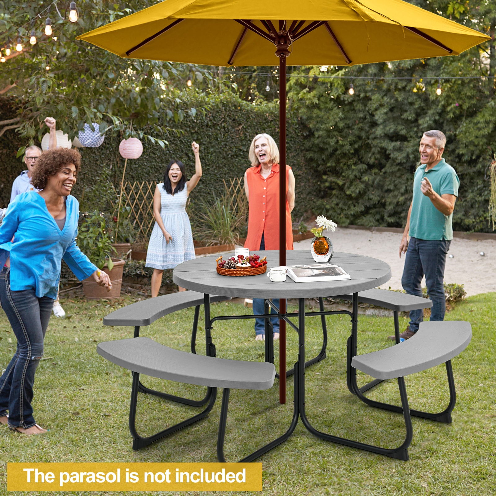 Forclover FBR-8463GR Picnic-Tables - View #5