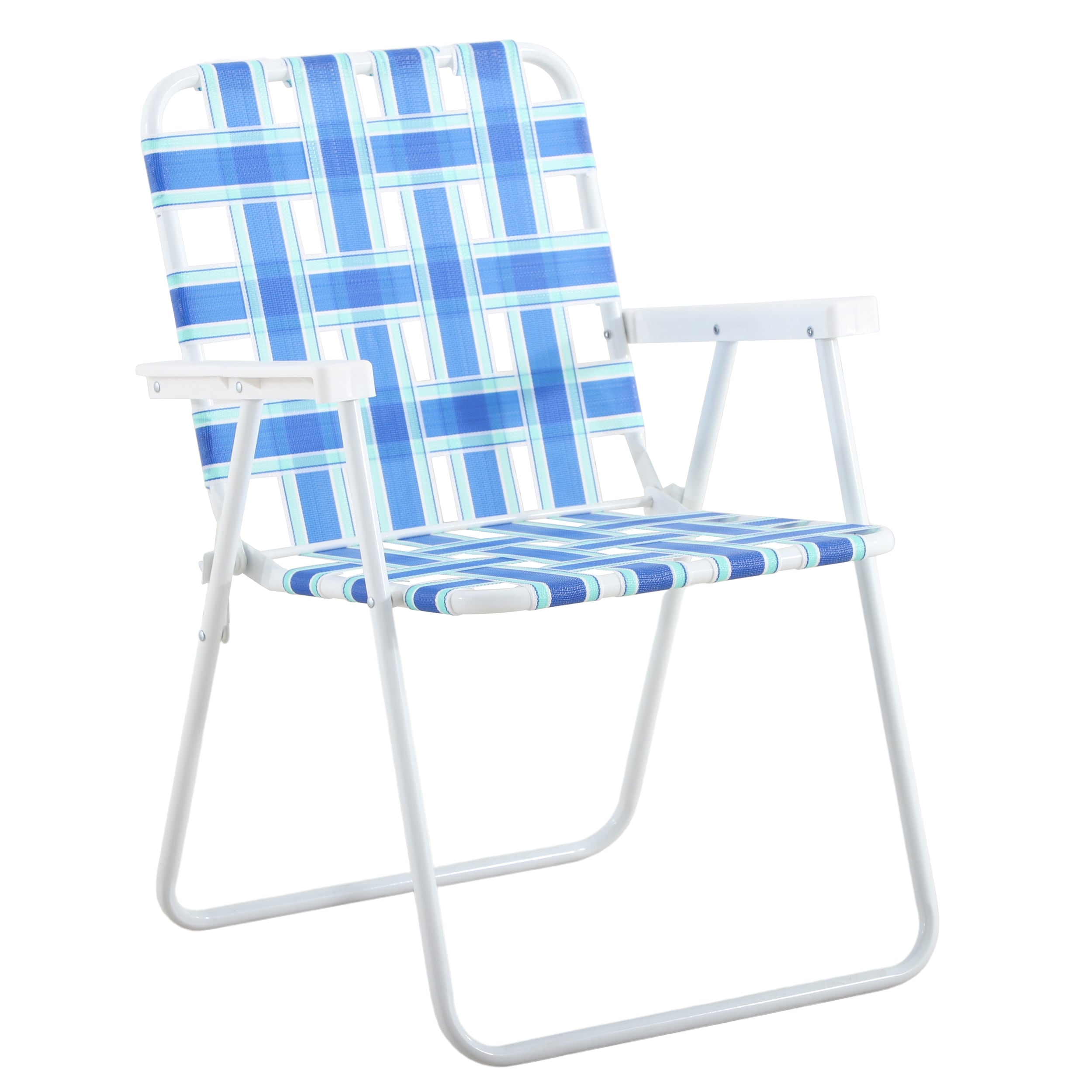 Outsider Polypropylene Blue Folding Beach Chair (Carrying Strap