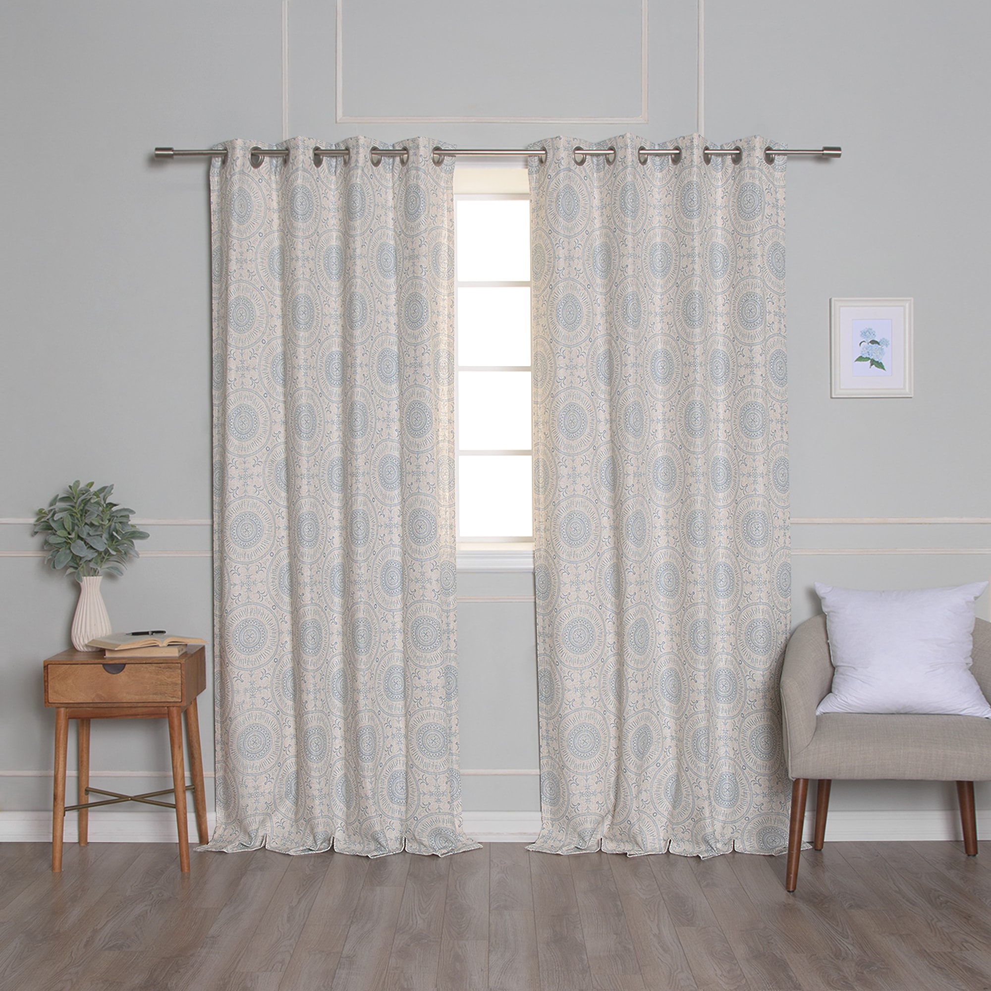 Best Home Fashion JC-18-MED03-84-BLUE curtains - View #6