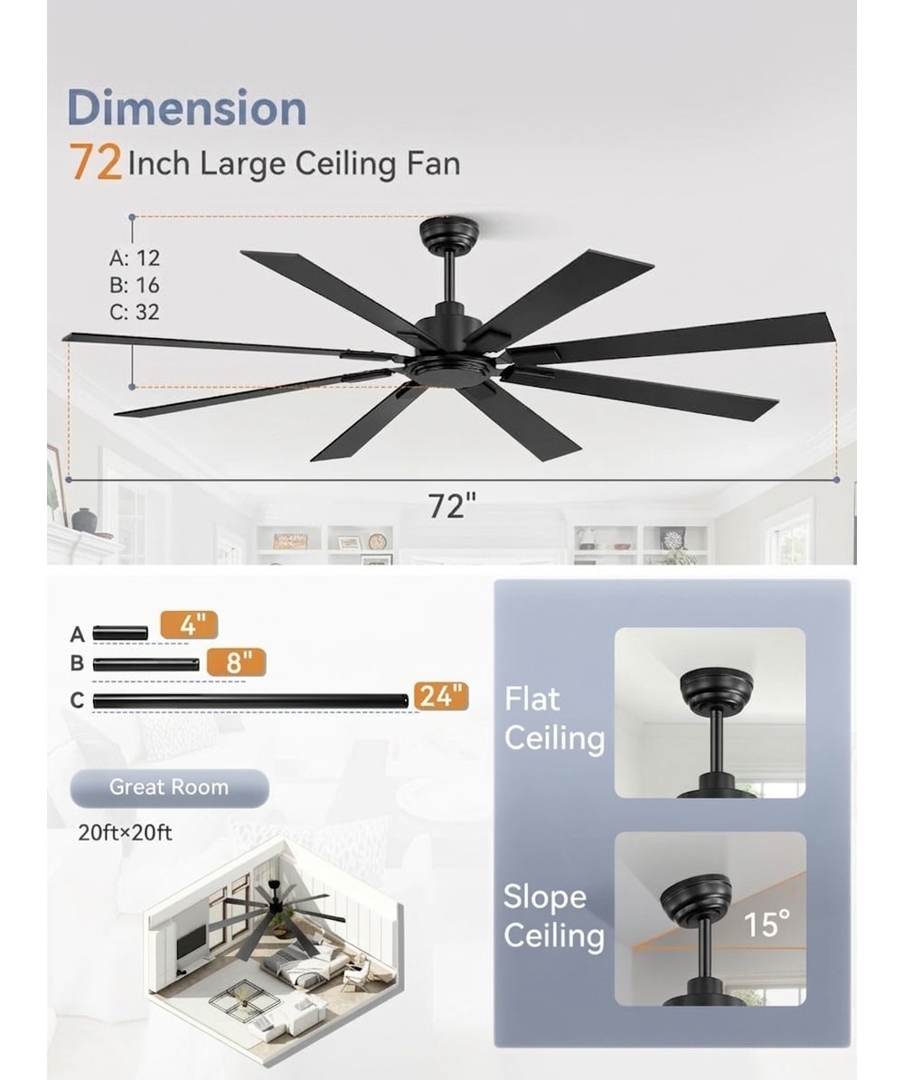 Oyezvary LOZ1427E73 Ceiling-Fans - View #5