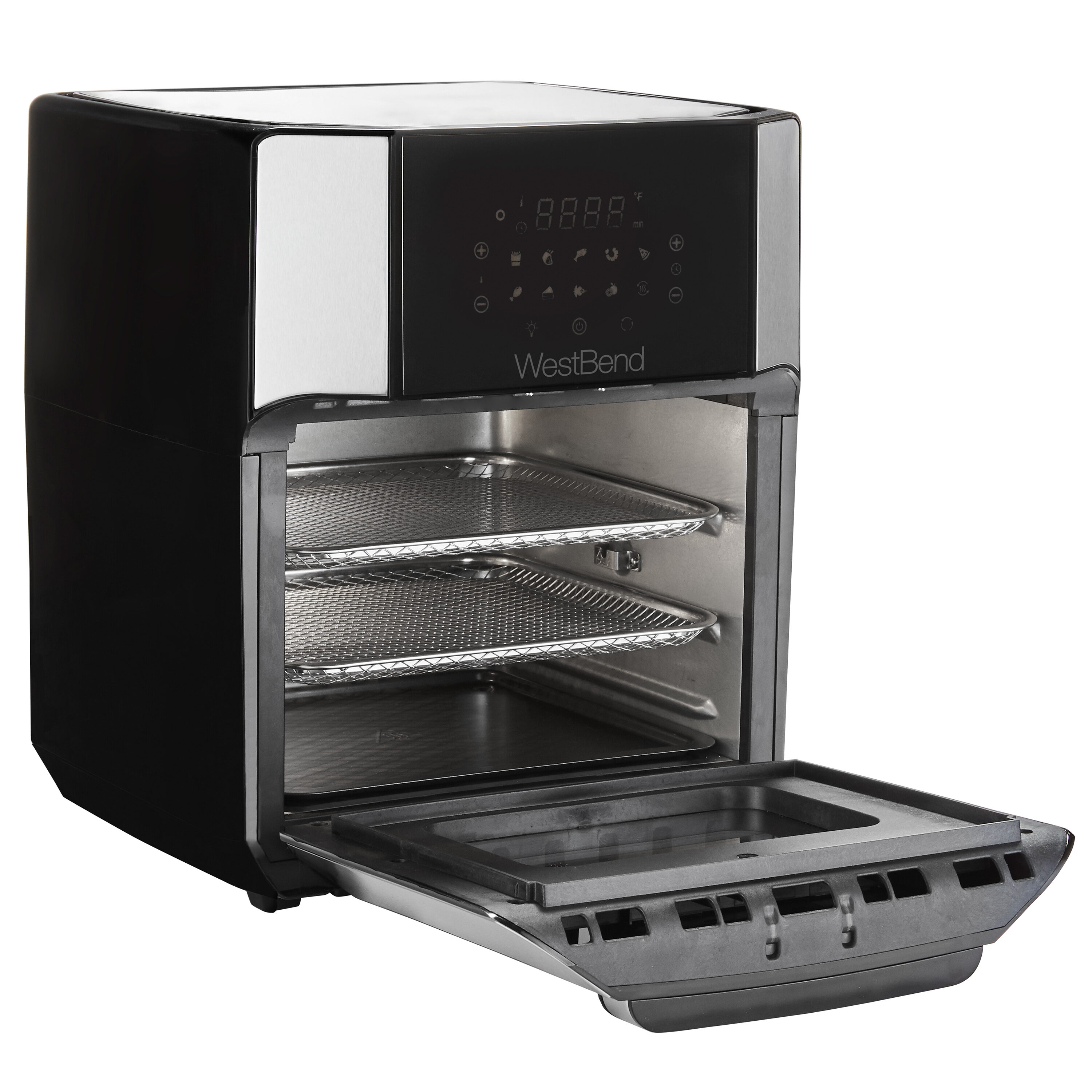  Kalorik Digital Air Fryer Oven 12.6 Quart, Black and Stainless  Steel : Home & Kitchen