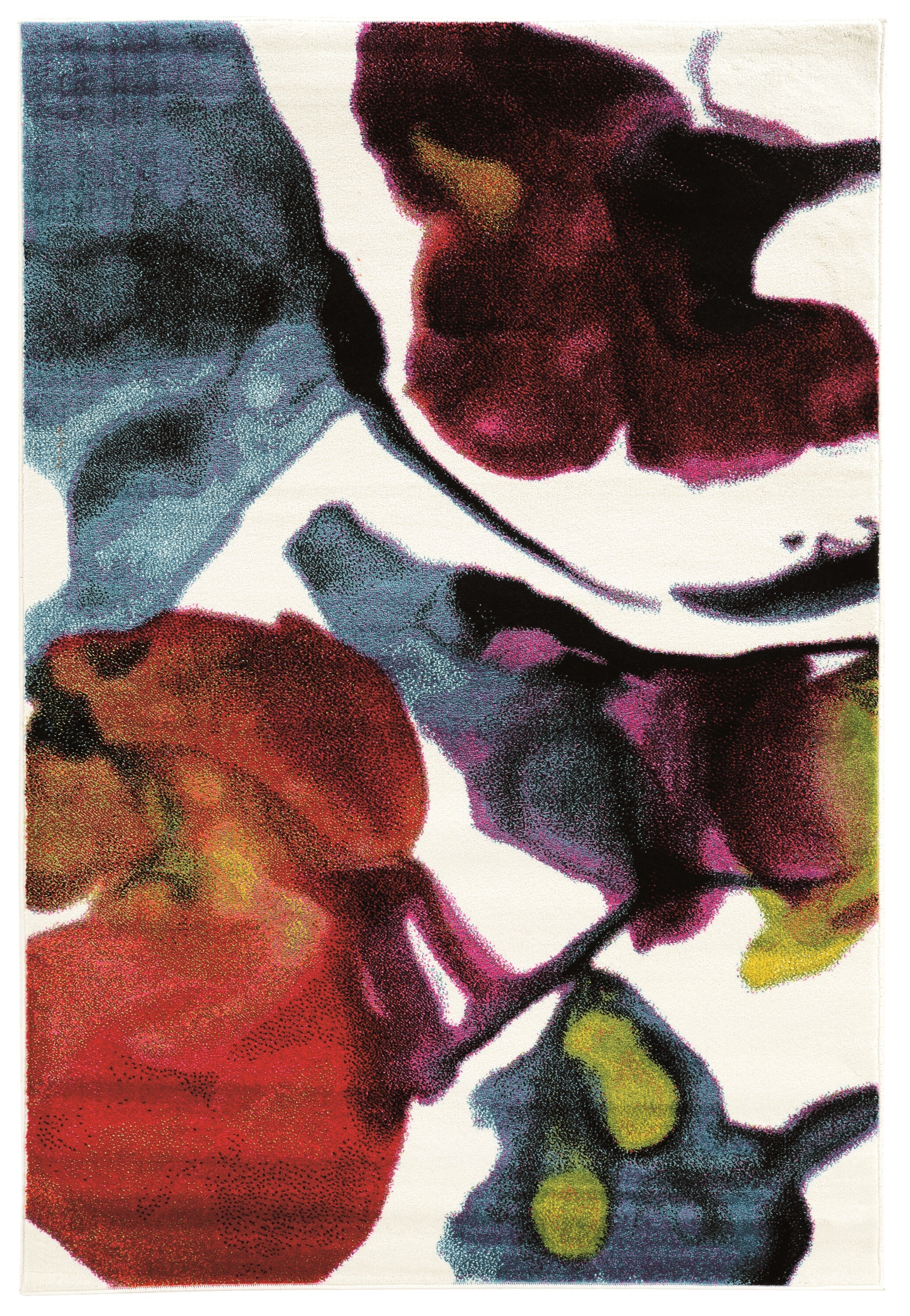 Linon RUGMR0558 Masters 5 X 8 (ft) Water Color Multi-colored Indoor Abstract Area Rug