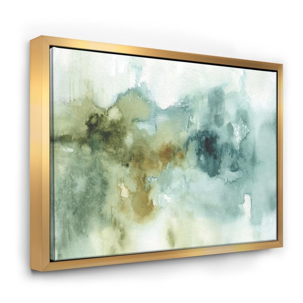 Designart Gold Wood Floater Frame 36-In H X 46-In W Coastal Print On Canvas In The Wall Art Department At Lowes.com