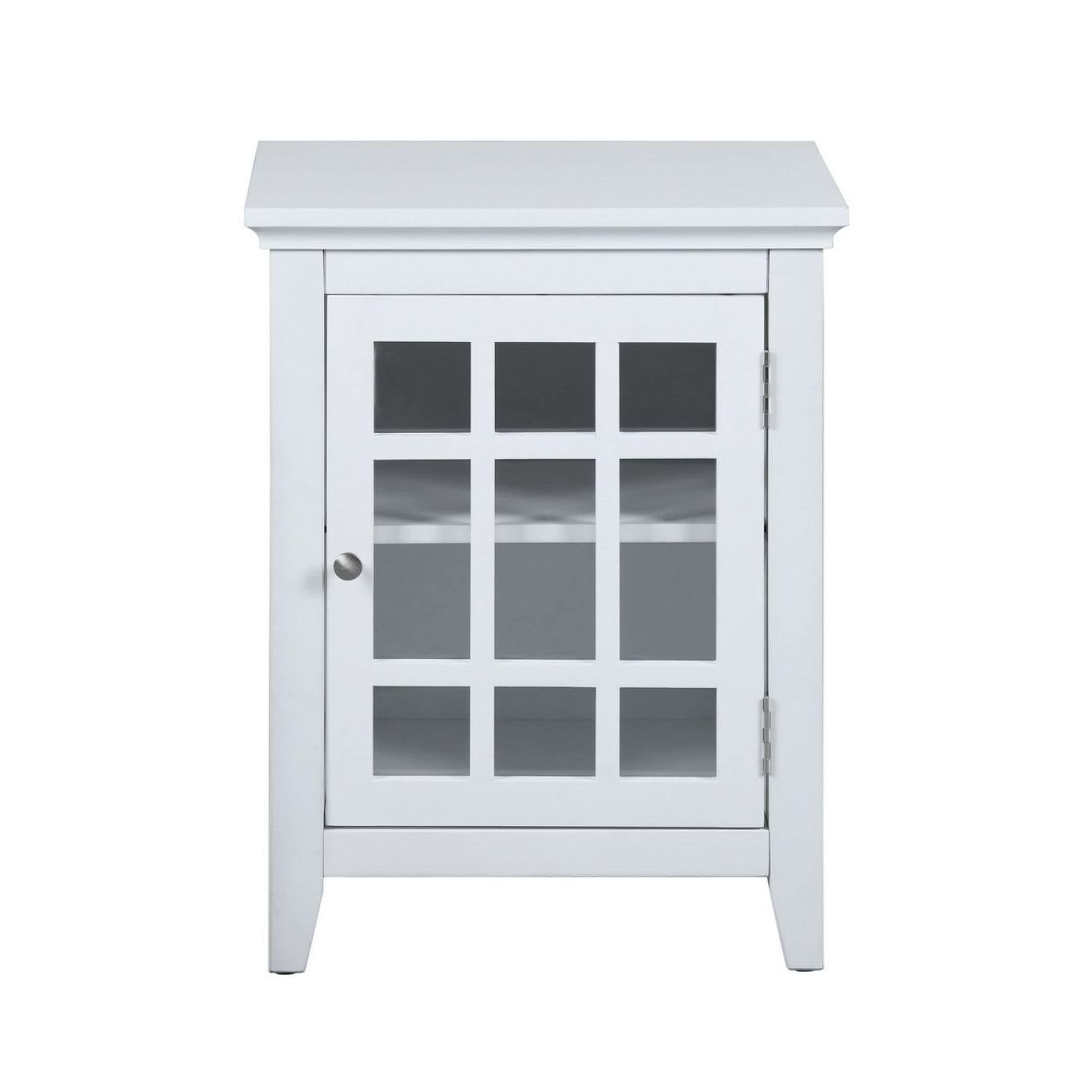 JASMODER W131454645 White Nightstand