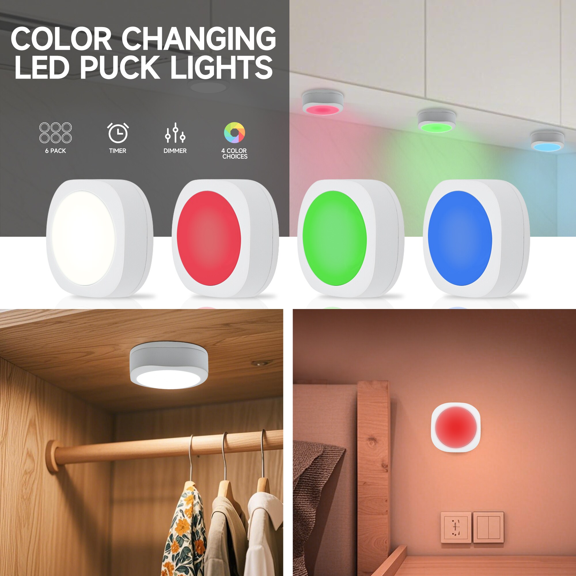 Cedar Hill LSMP-CHPL00106H-RB Puck-Lights - View #3