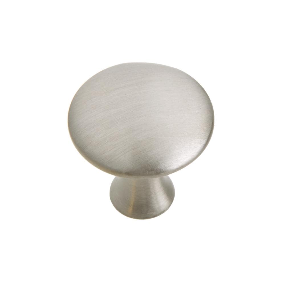 Utopia Alley HW204PLBN021-5 HW204XXX 1-1/5-in Brushed Nickel Mushroom Classic Cabinet Knob