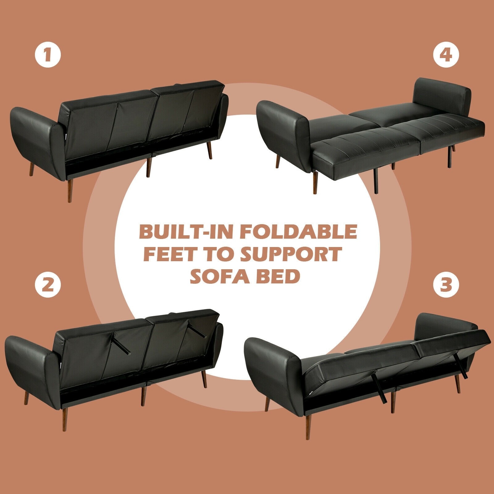 LIVIZA INS-10031BK Sofas-Loveseats - View #4