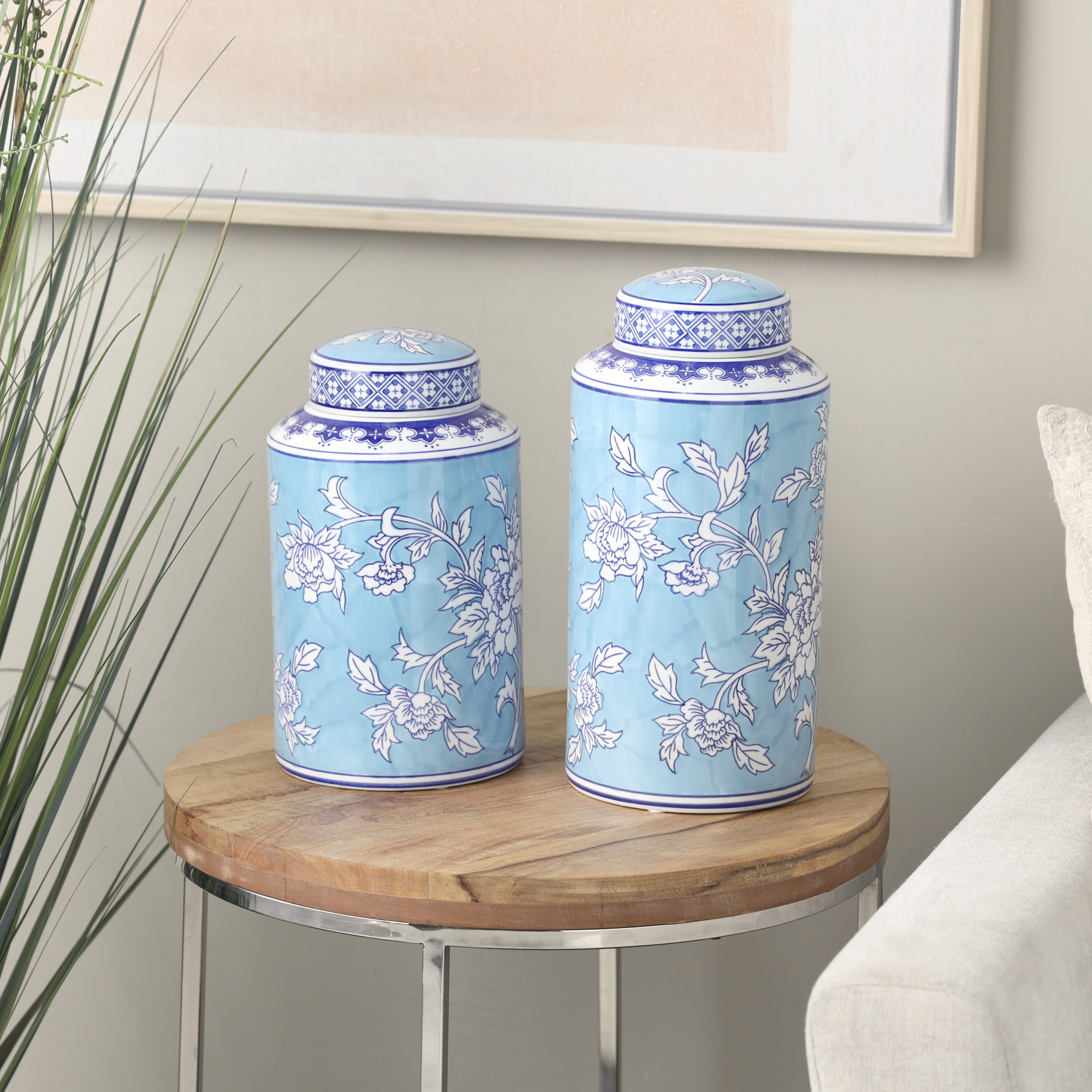 Grayson Lane 821208 2 -Pack Multiple colors/finishes Stone Modern Decorative jar