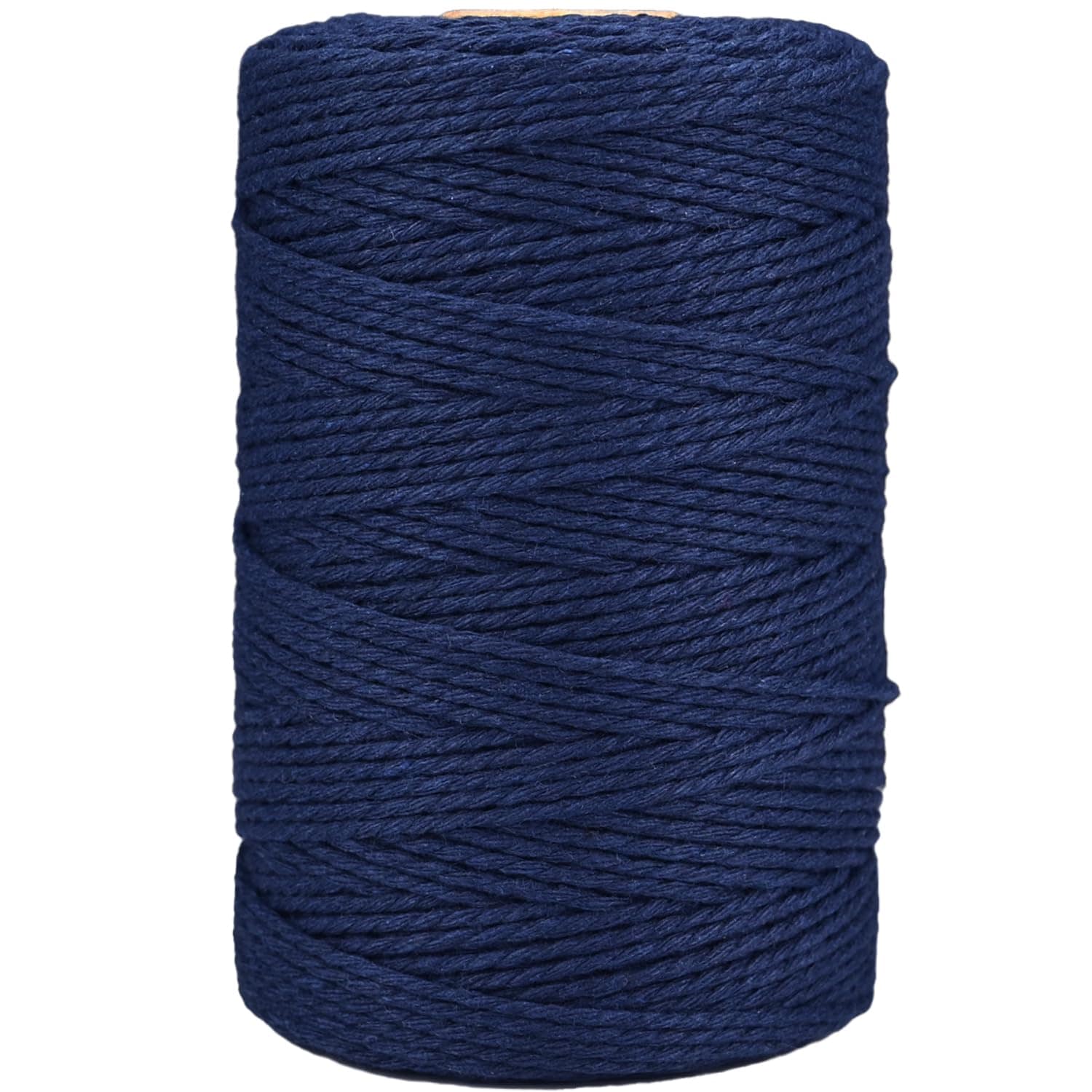 Linder Group Inc Cotton twine string 500 feet navy blue 2mm soft and strong butcher kitchen cooking crafts roasting gift wrapping diy decoration gardening packing