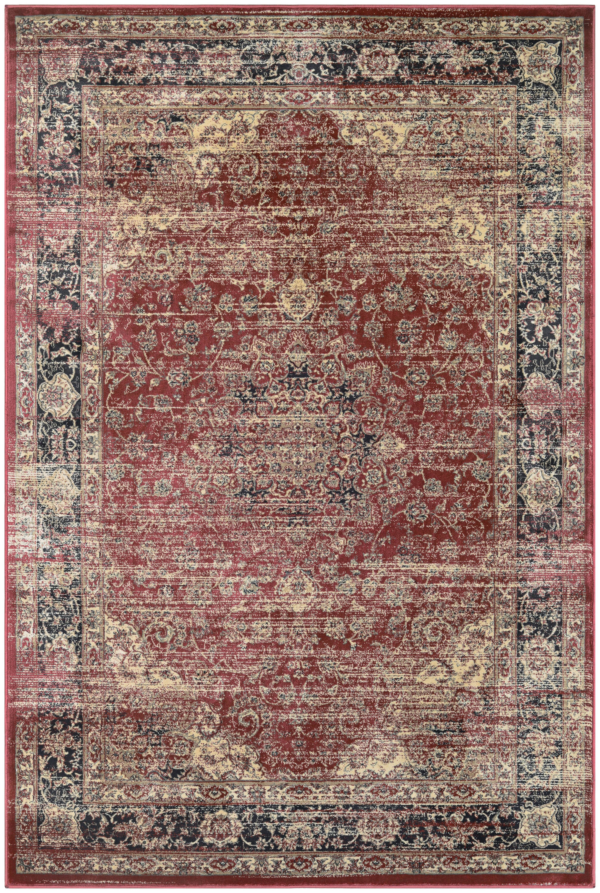 Couristan 04280280710112T Zahara 7 x 11 (ft) Polypropylene Red-Black-Oatmeal Rectangular Indoor Area rug