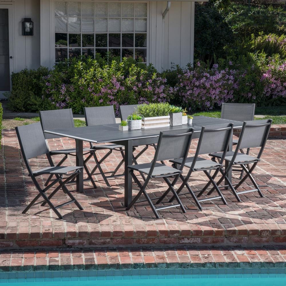 Hanover CAMDN9PCFD-GRY Patio-Dining-Sets - View #10