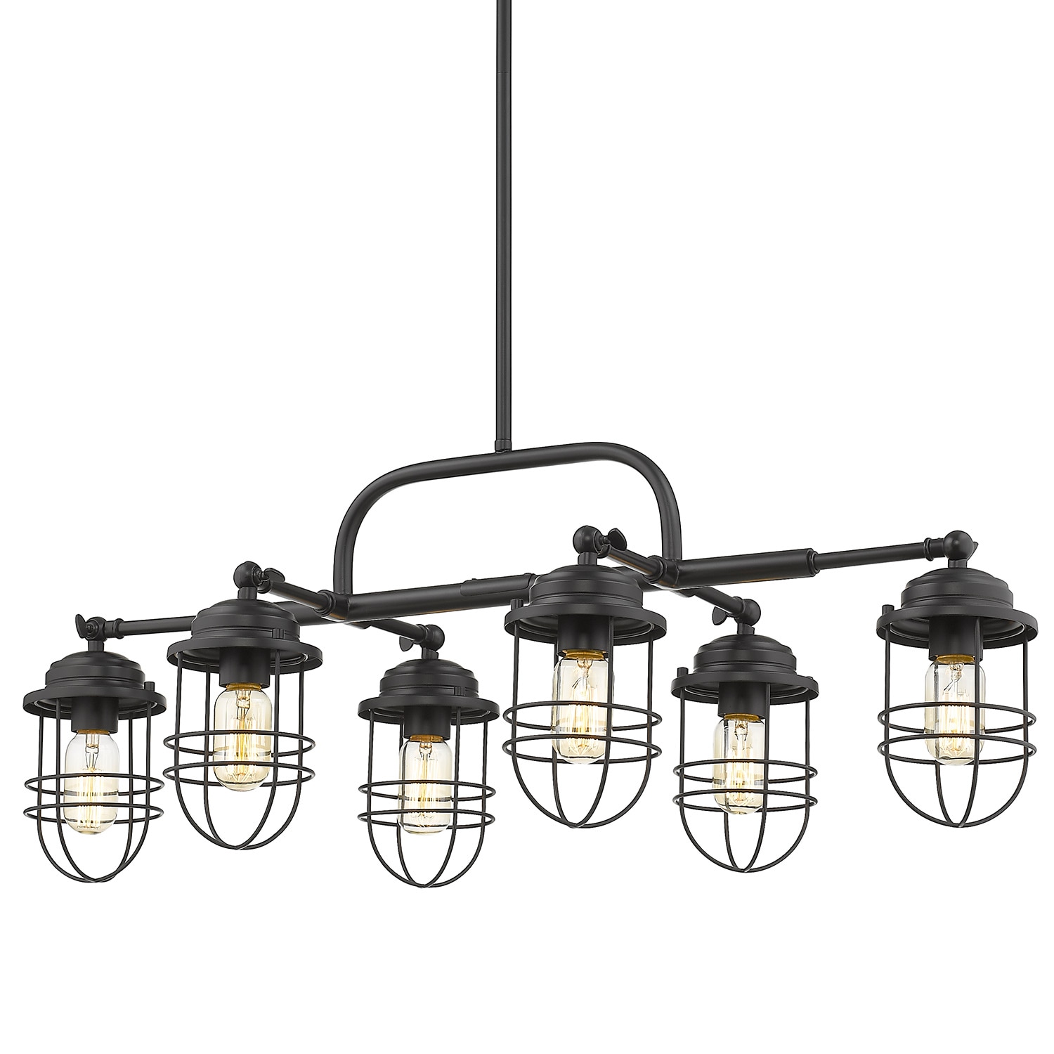Golden Lighting 9808-LP BLK Pendant-Lights - View #2